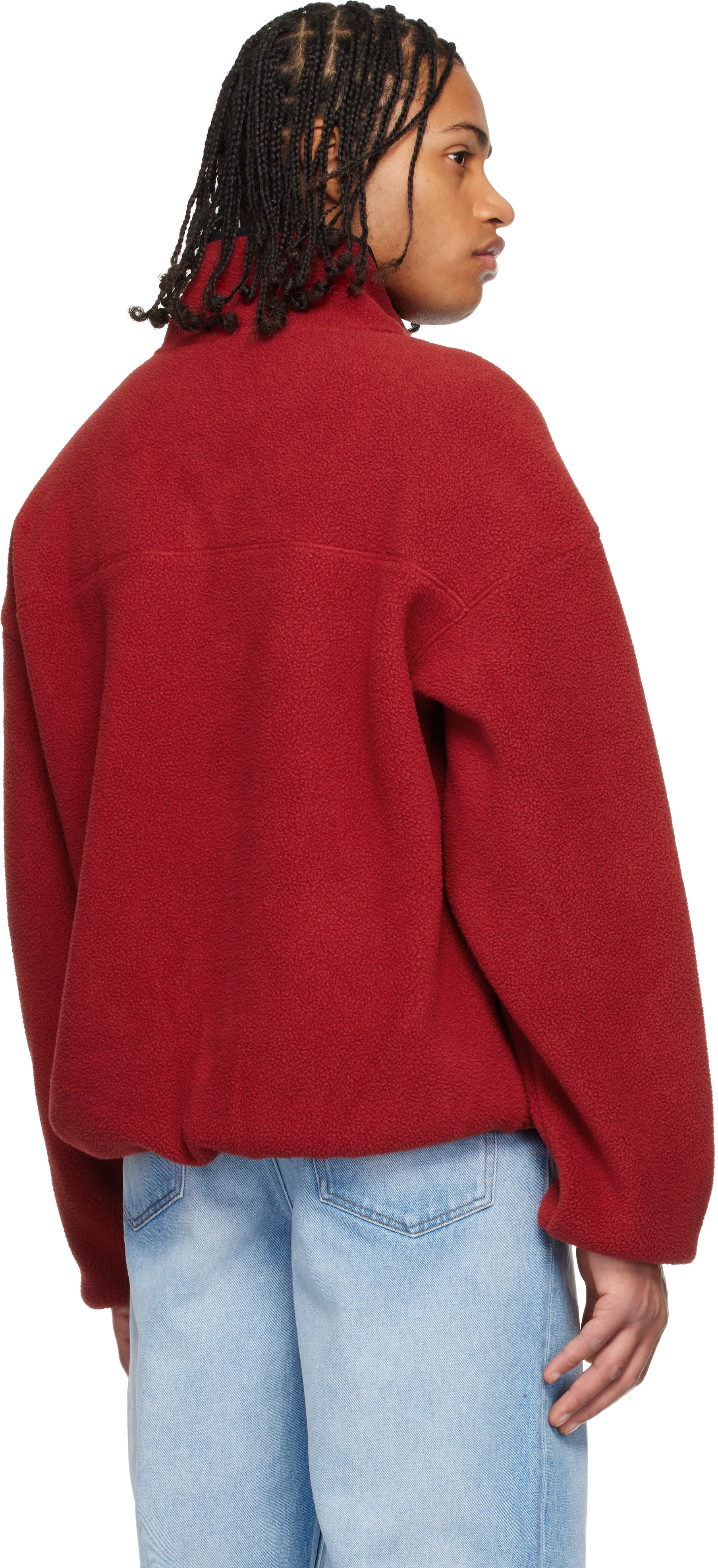 The North Face: レッド TNF Red Box 1/2 ジップ フリースジャケット