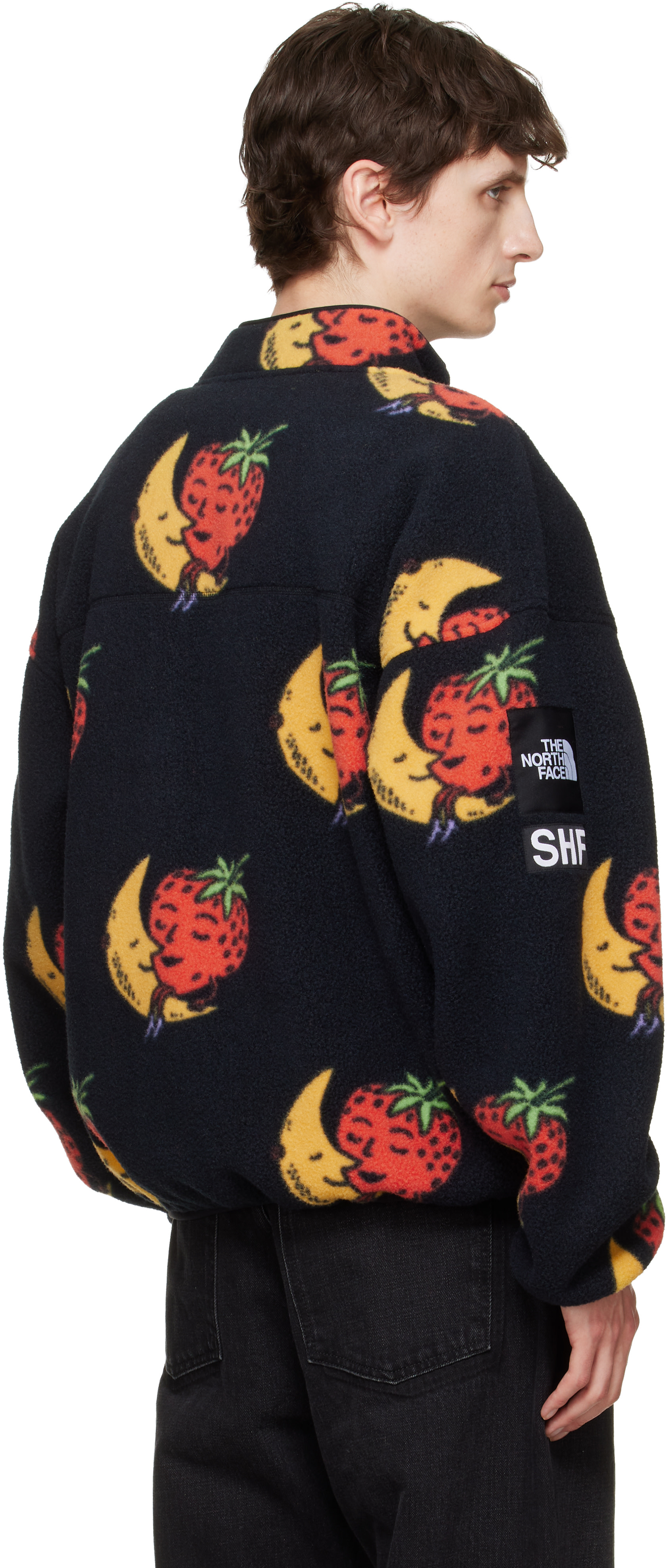 The North Face: ブラック Sky High Farmエディション フリース ハーフ 