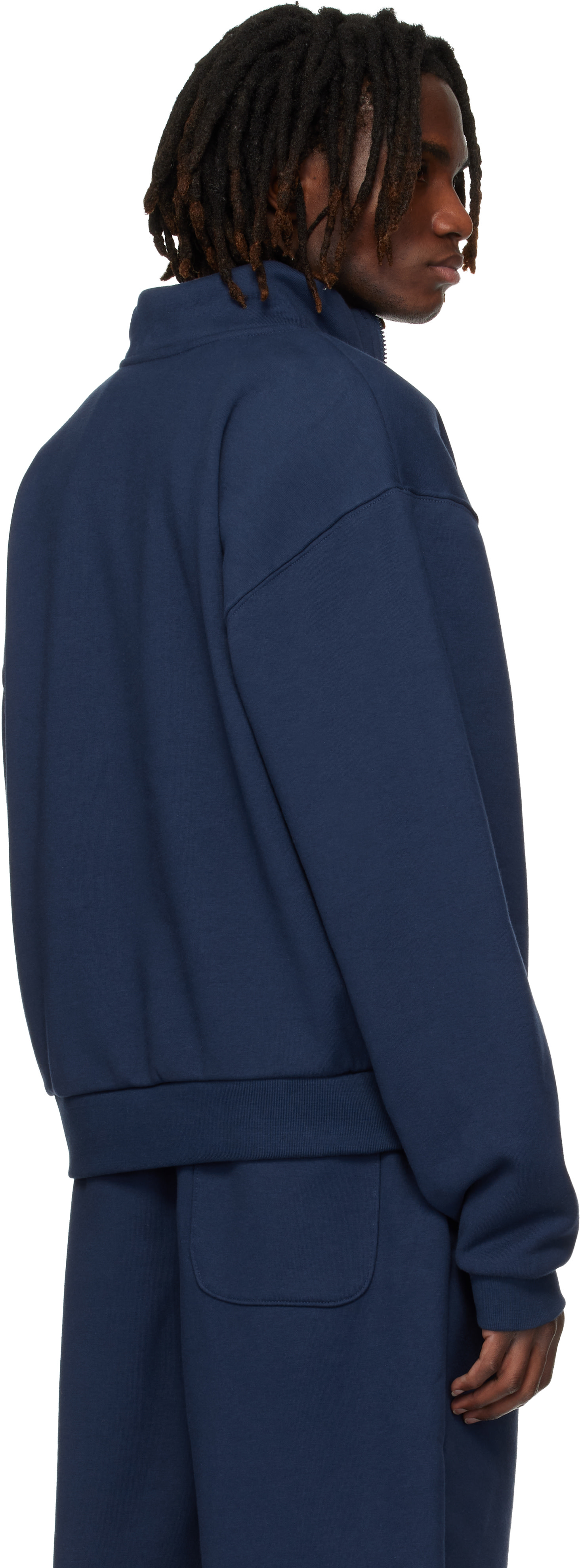 The North Face - Navy TNF Red Box Half Zip Sweatshirt