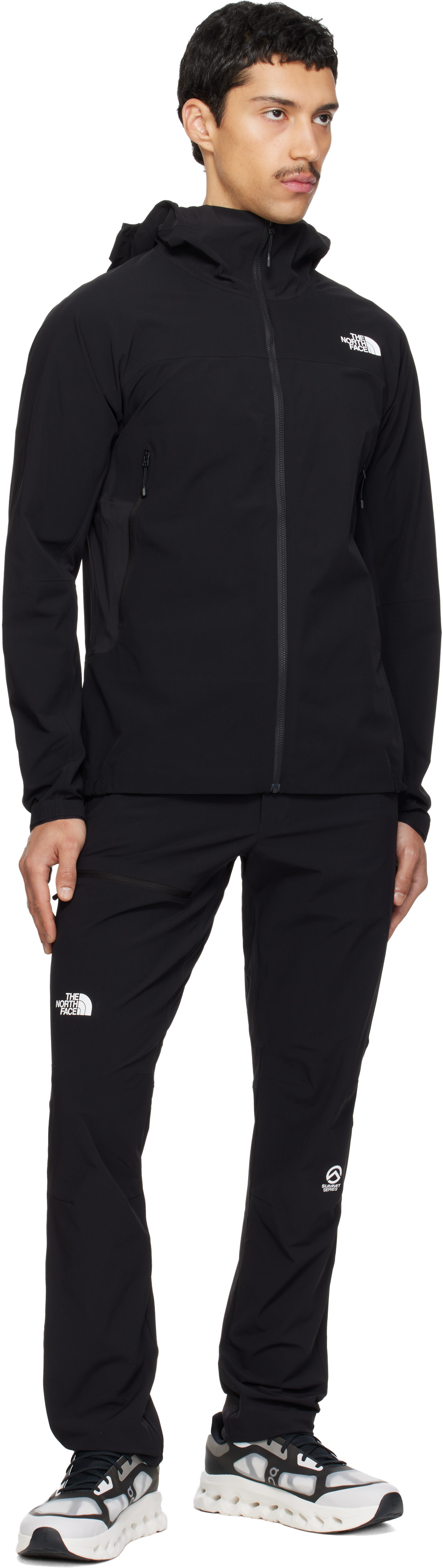 The North Face - Pull à capuche noir en molleton FUTUREFLEECE à glissière- Summit Series