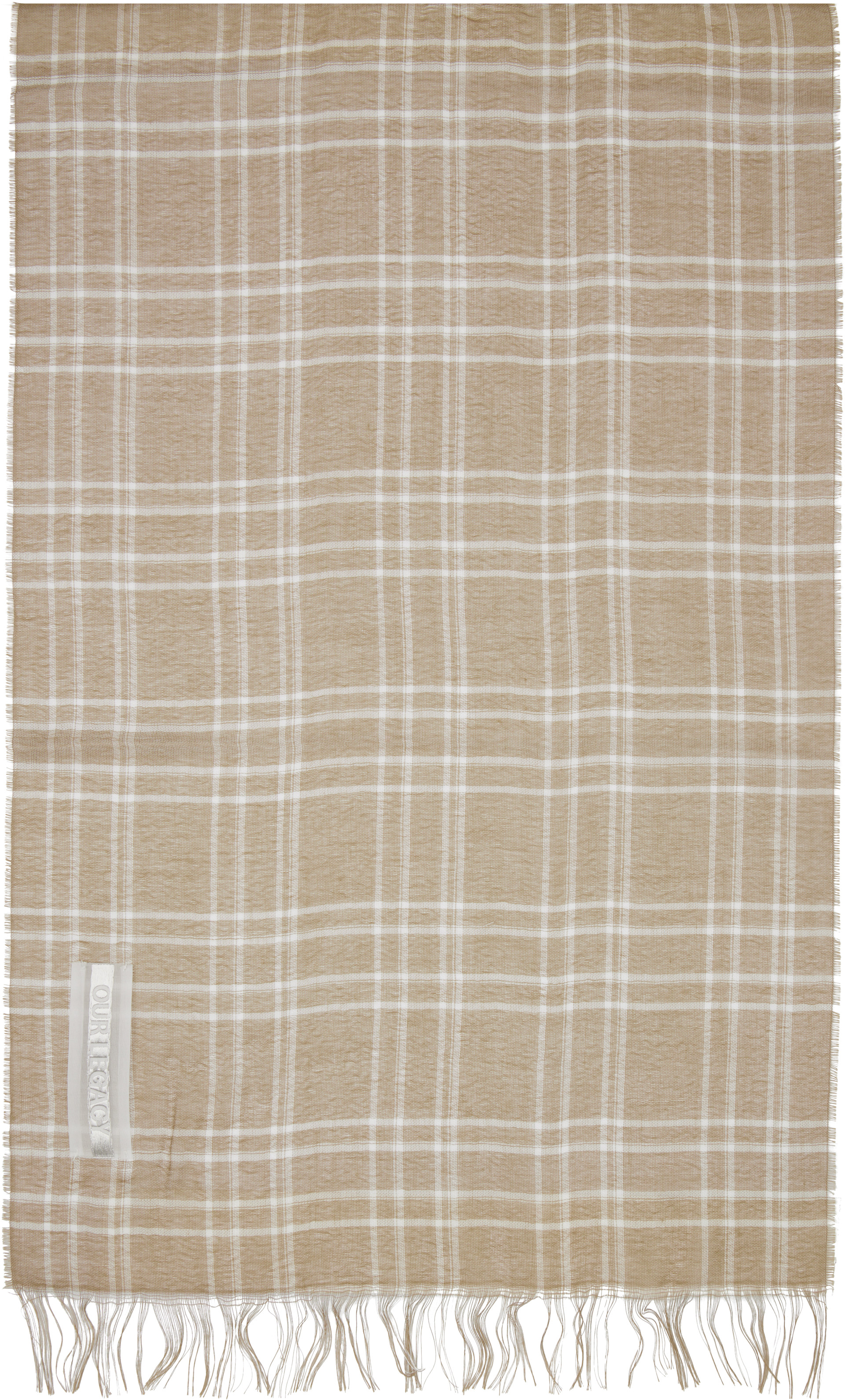 our legacy cottage scarf 新品 Our Legacy - Cottage Scarf Eggshell Crinkle Cotton