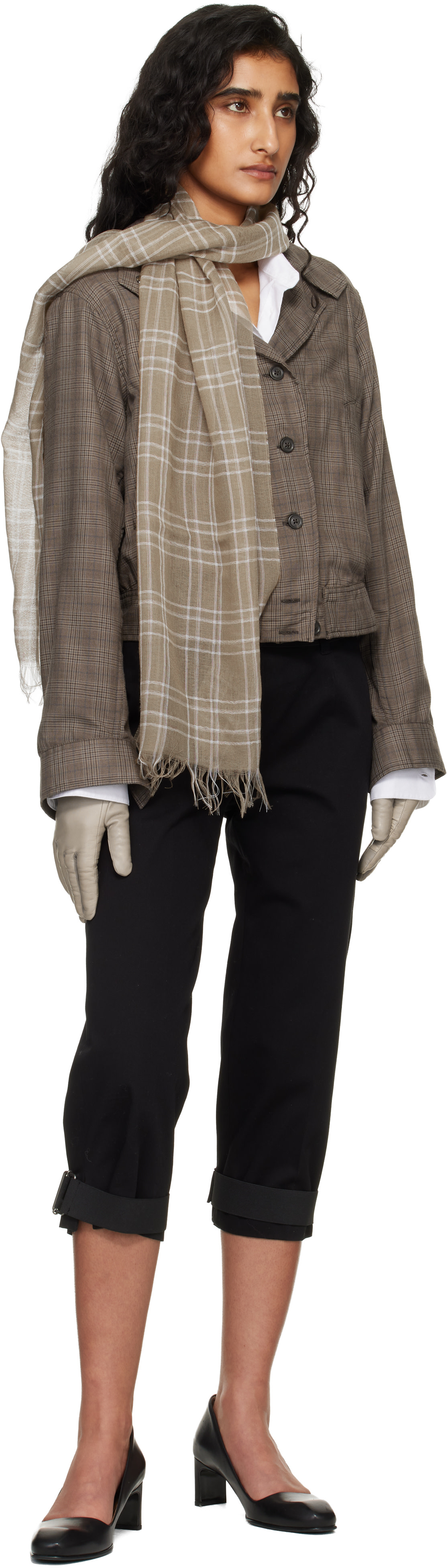 our legacy cottage scarf 新品 Our Legacy - Cottage Scarf Eggshell Crinkle Cotton