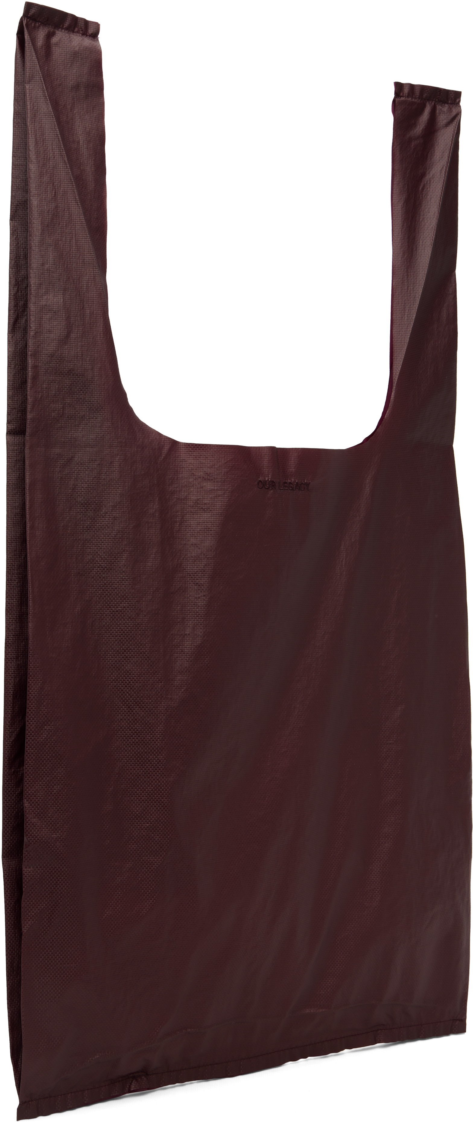OUR LEGACY: Burgundy Grocery Tote | SSENSE
