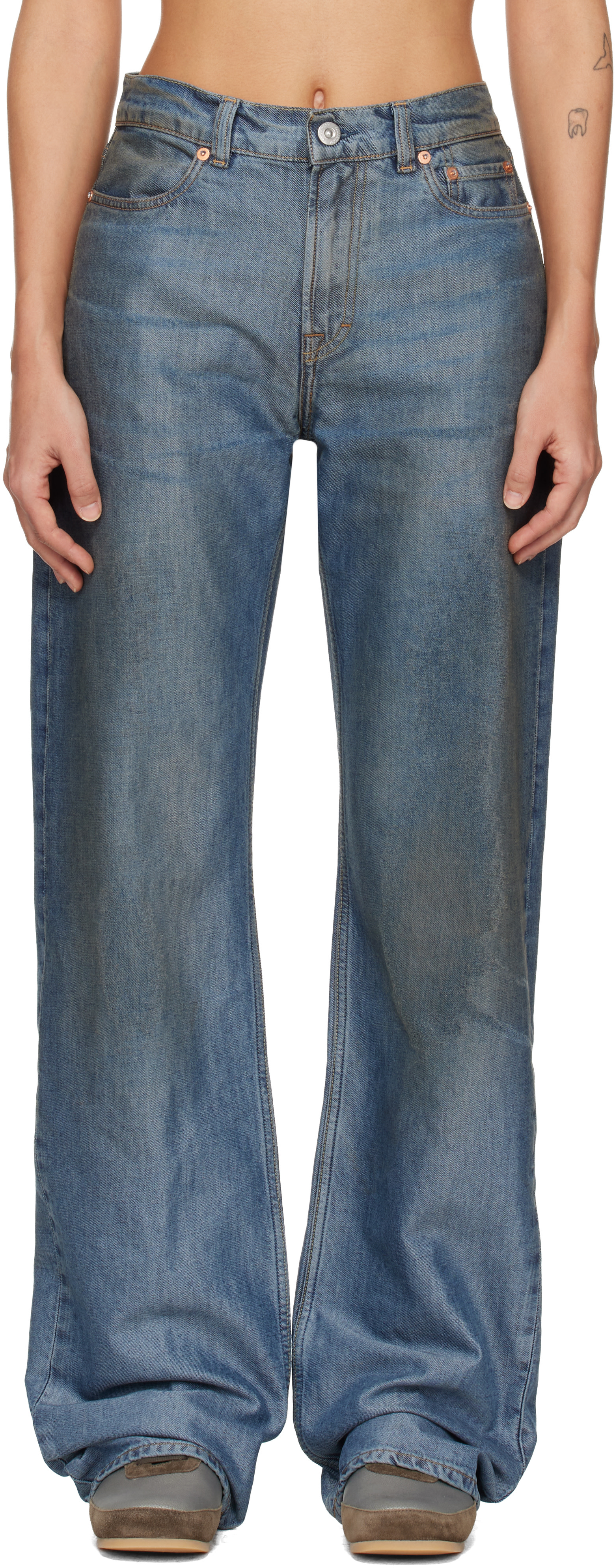 OUR LEGACY - Jean Wata Cut bleu