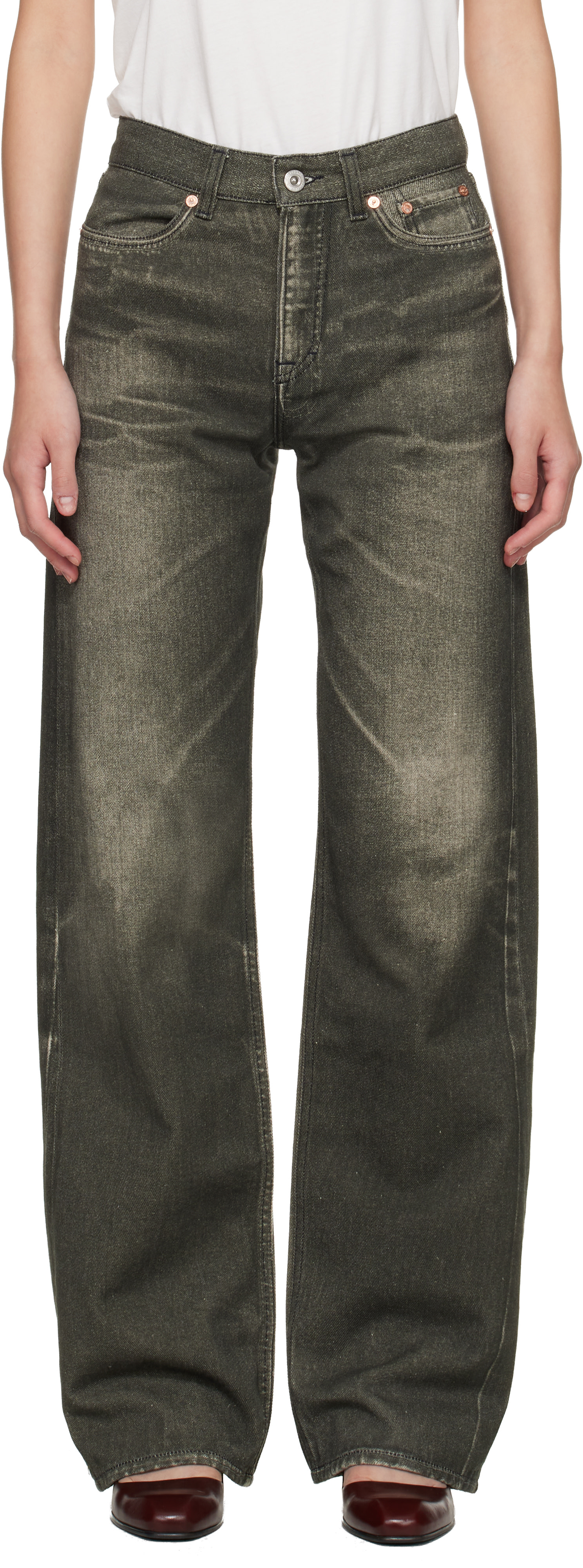 OUR LEGACY - Jean Wata Cut gris