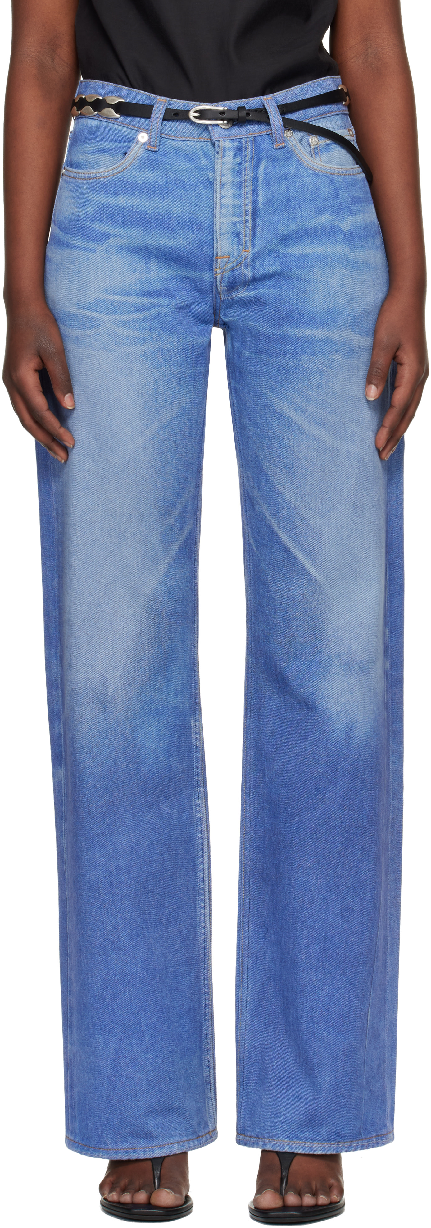 OUR LEGACY - Jean Wata Cut bleu