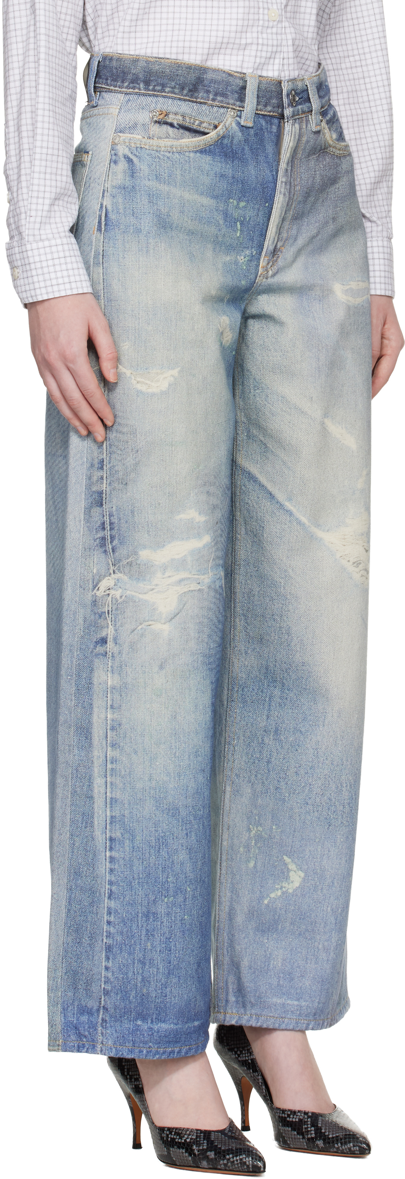 OUR LEGACY - Jean Full Cut bleu