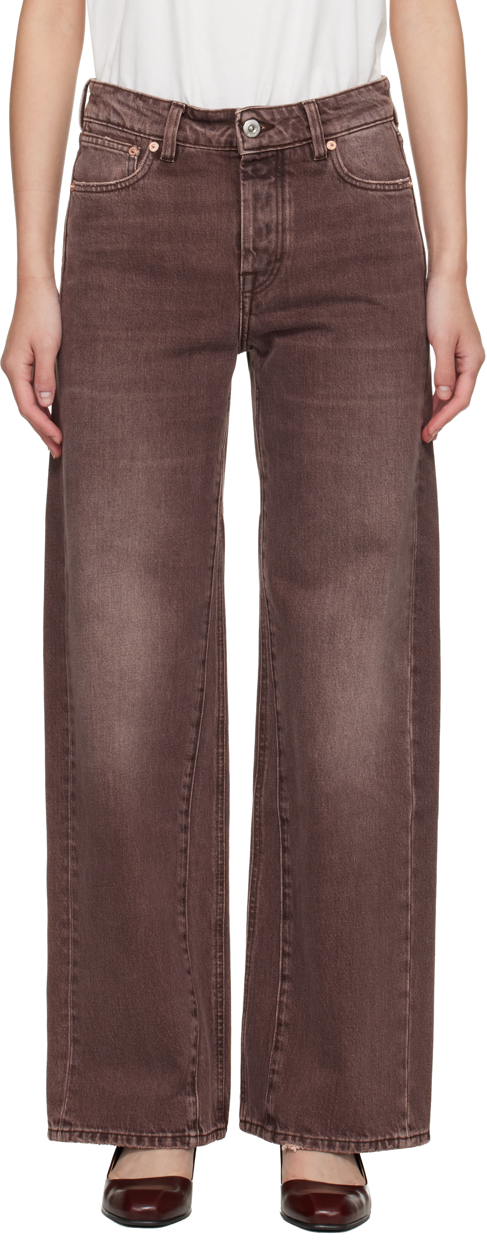 OUR LEGACY - Jean Treble Cut brun