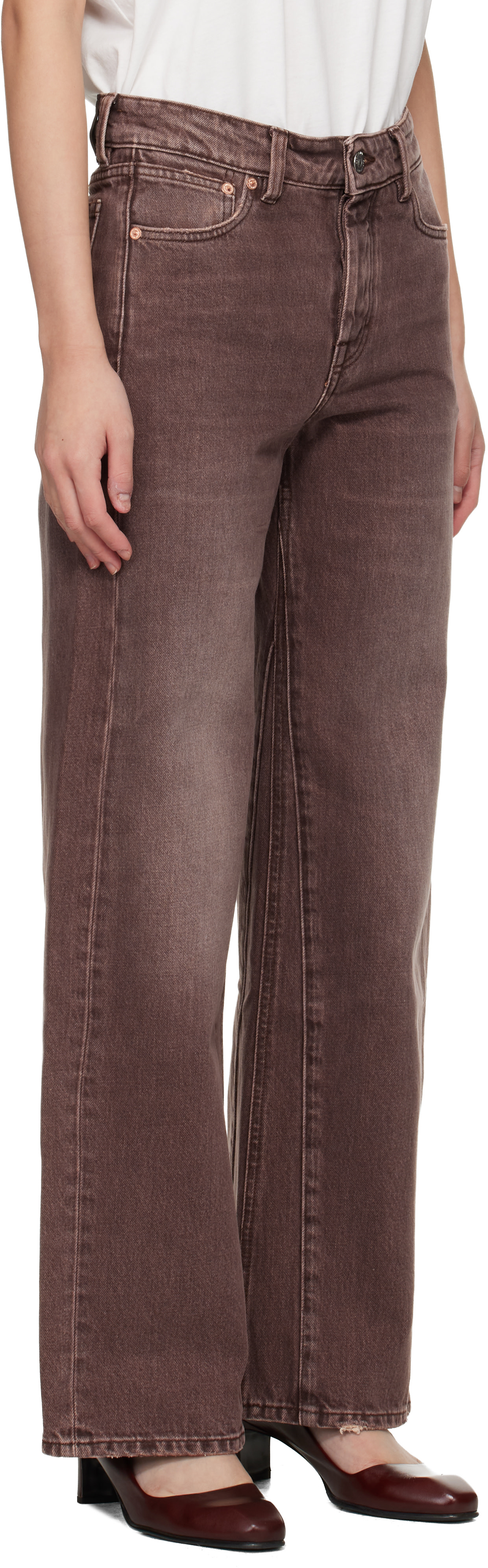 OUR LEGACY - Jean Treble Cut brun