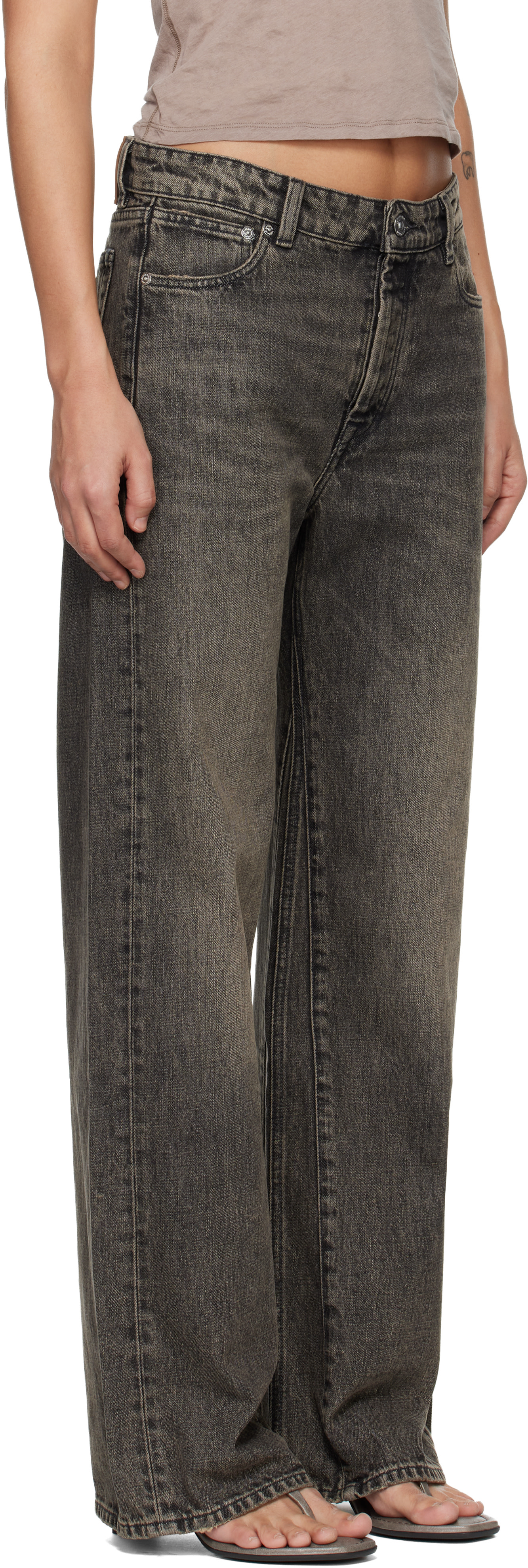 OUR LEGACY - Jean Treble Cut gris