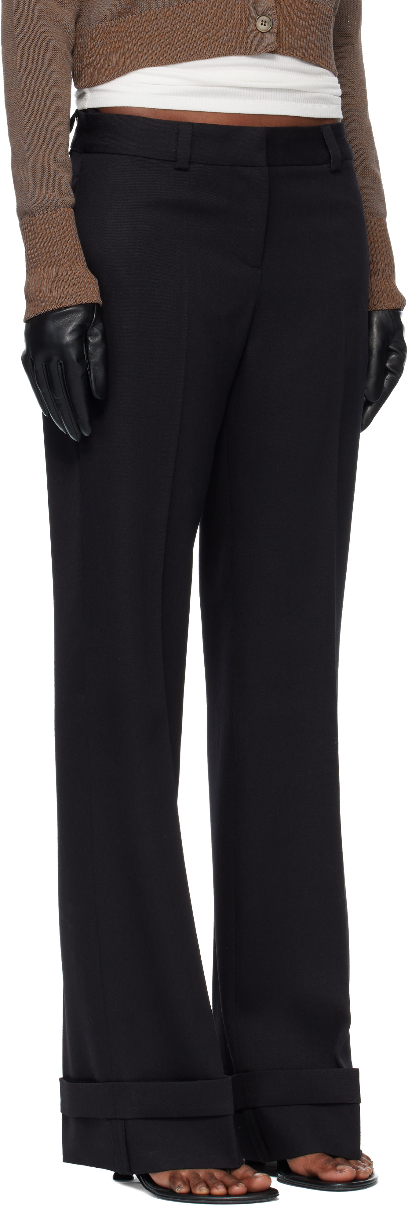 OUR LEGACY - Pantalon noir à taille basse