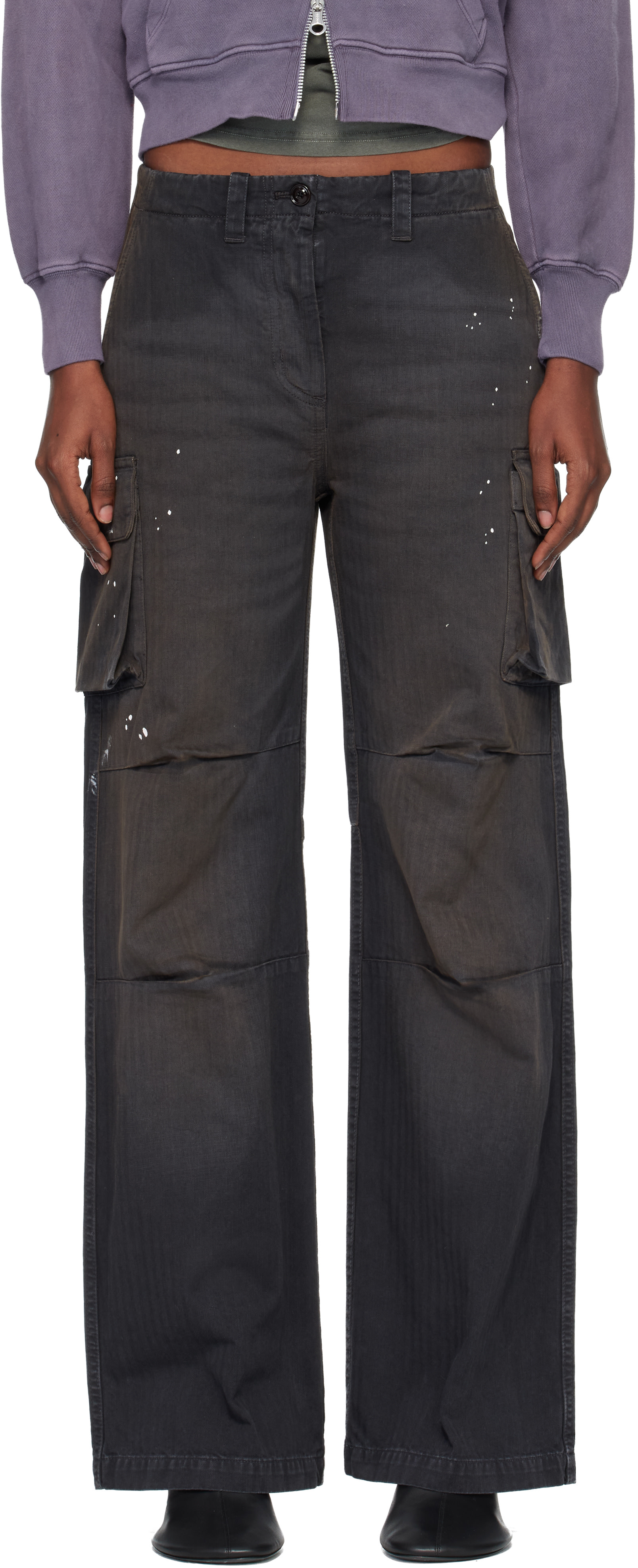 OUR LEGACY ブラックPeakカーゴパンツ OUR LEGACY: Black Peak Cargo Pants | SSENSE