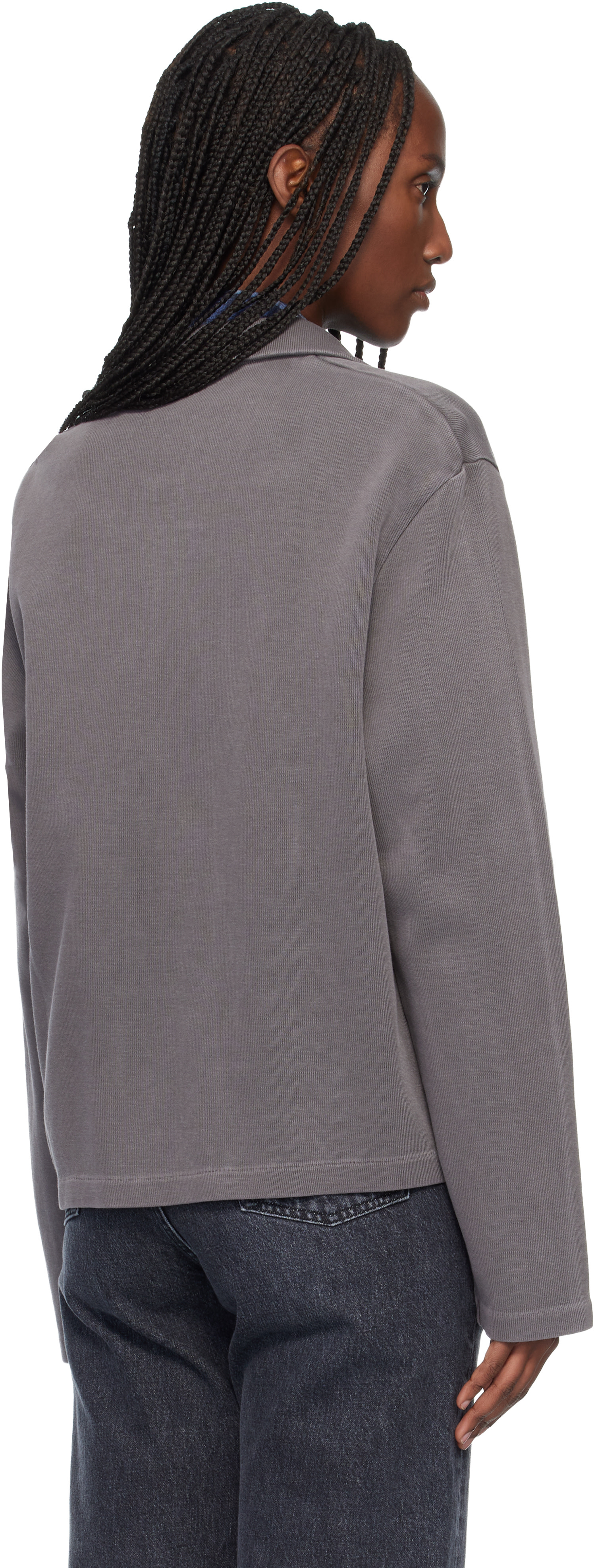 OUR LEGACY: Gray Shrunken Fullzip Sweatshirt | SSENSE