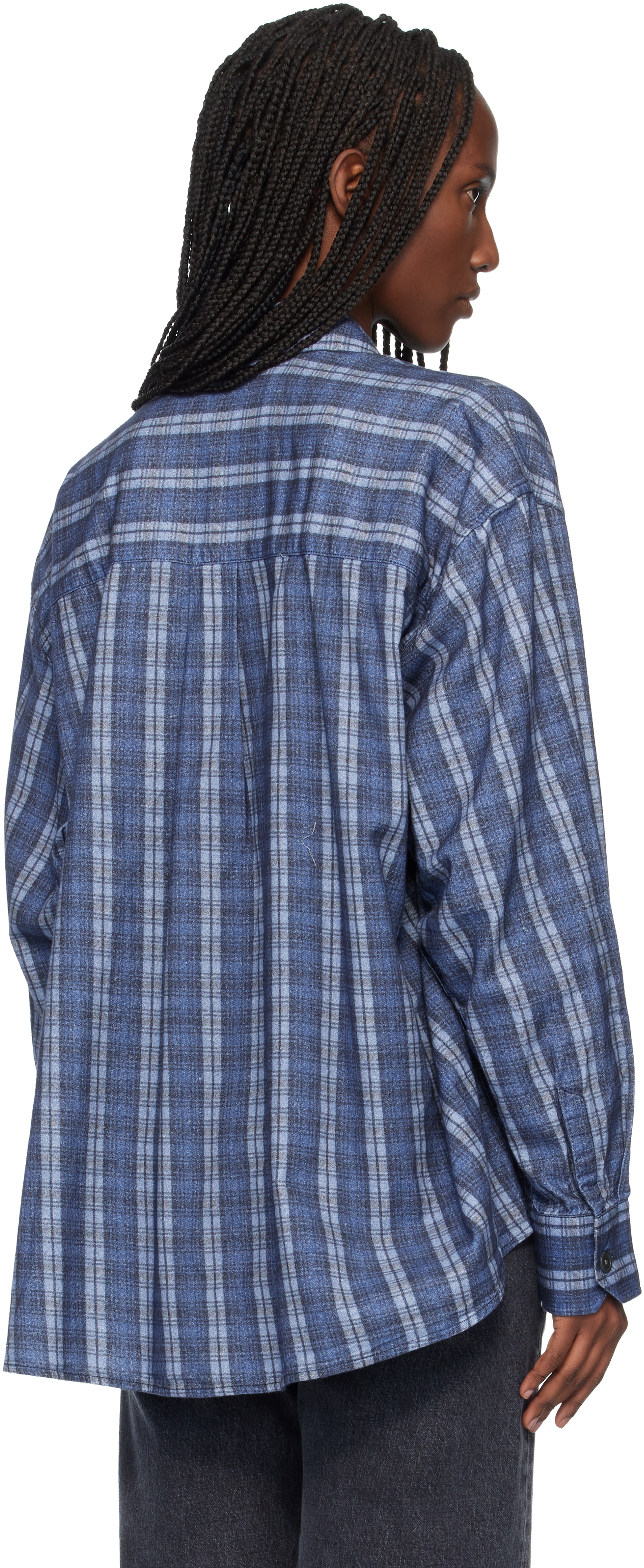 OUR LEGACY: Navy Borrowed Shirt | SSENSE