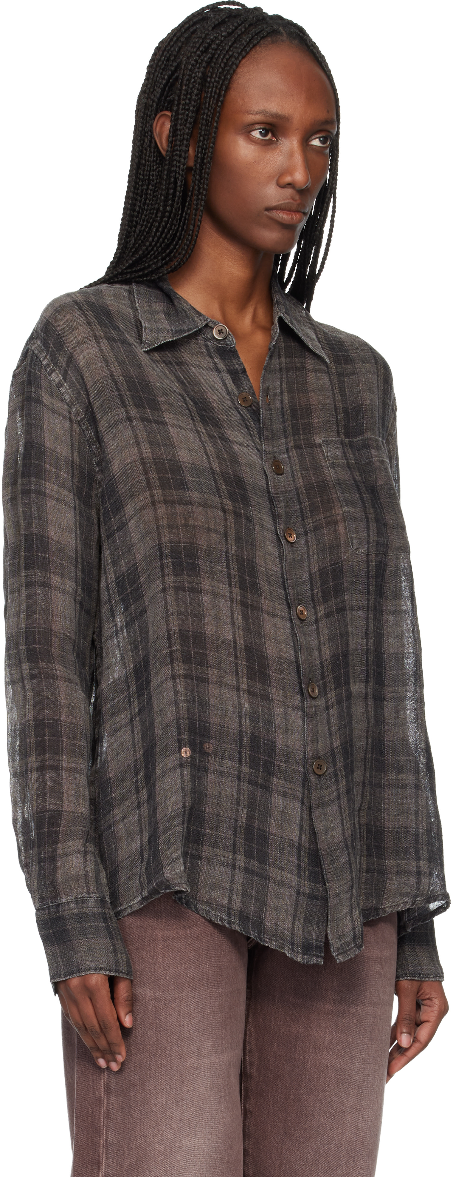 OUR LEGACY - Chemise Above brune