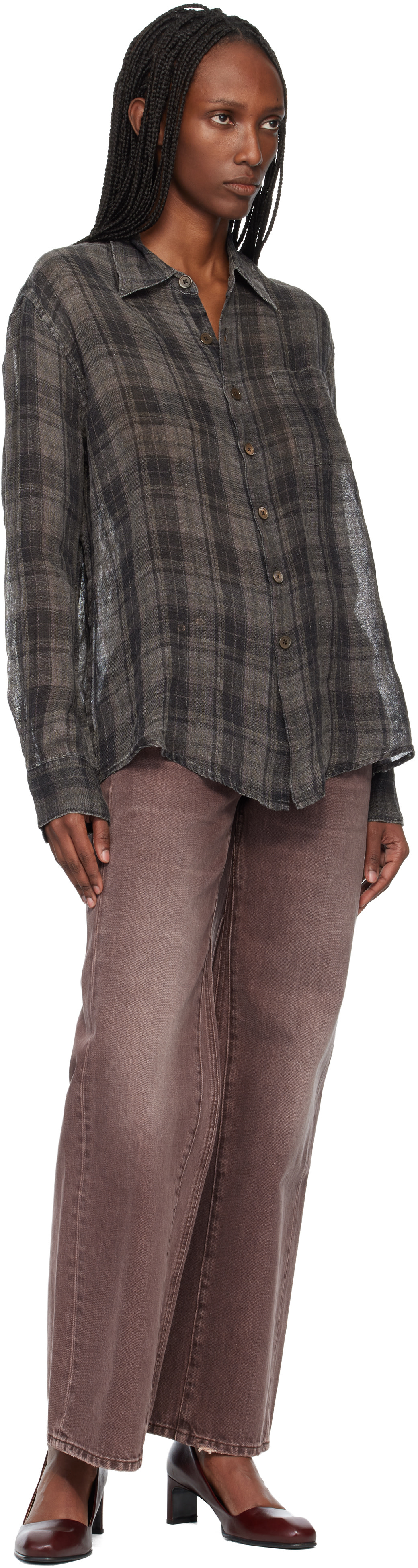OUR LEGACY - Chemise Above brune