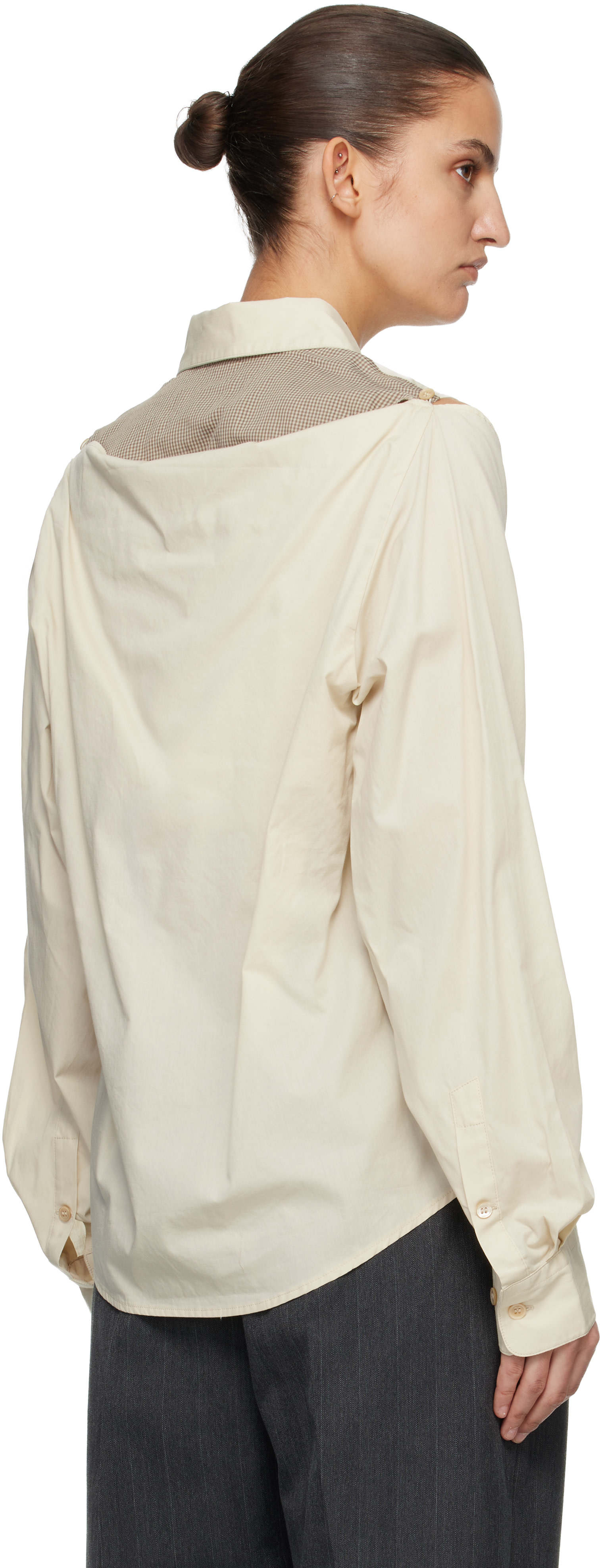 OUR LEGACY - Chemise Slip blanc cassé