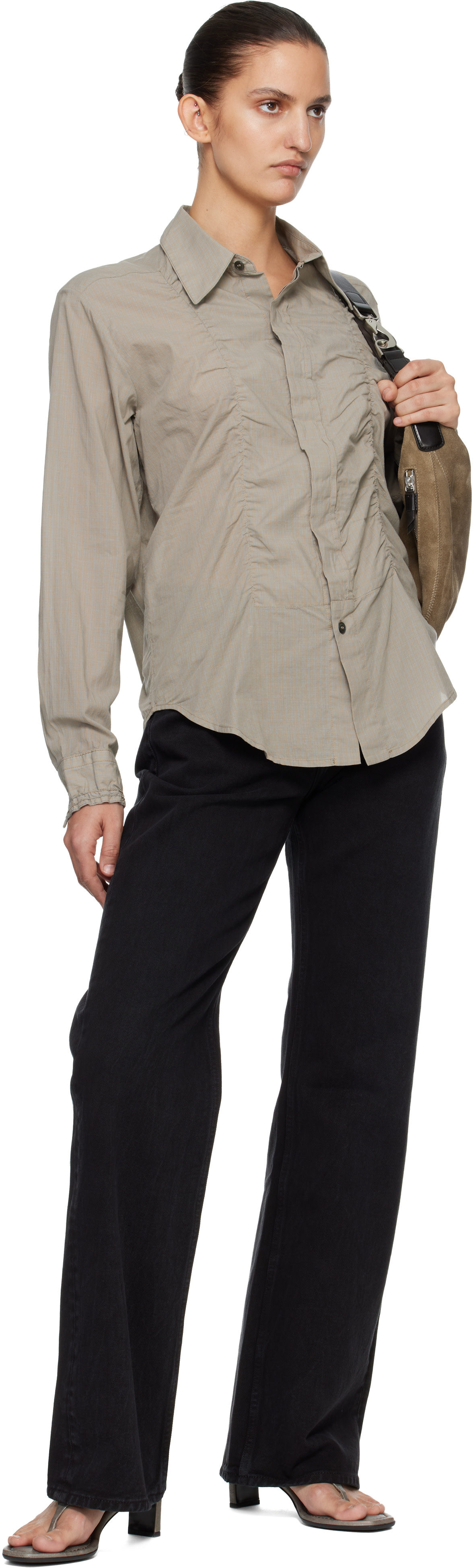 OUR LEGACY - Chemise Jumble grise