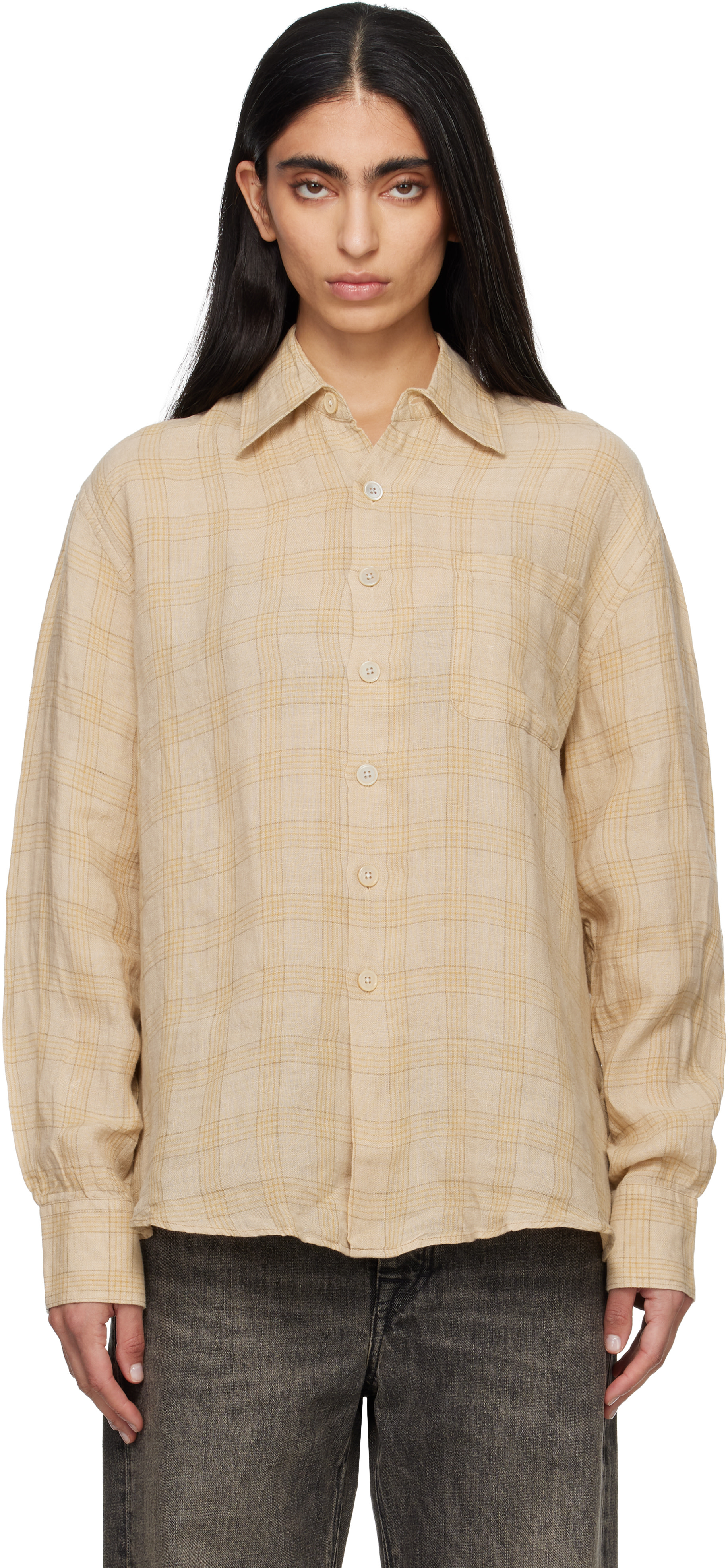 OUR LEGACY - Chemise Above beige