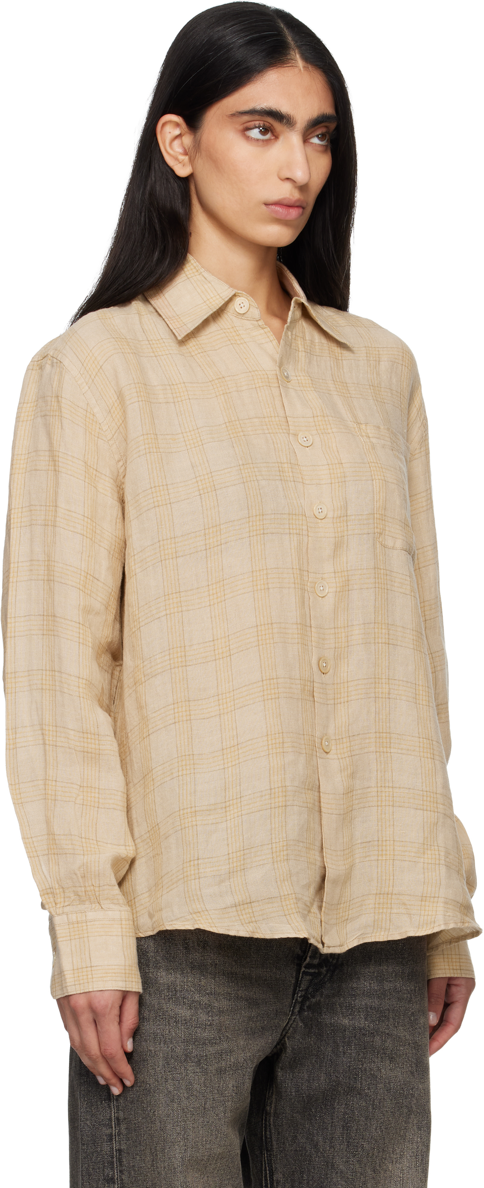 OUR LEGACY - Chemise Above beige