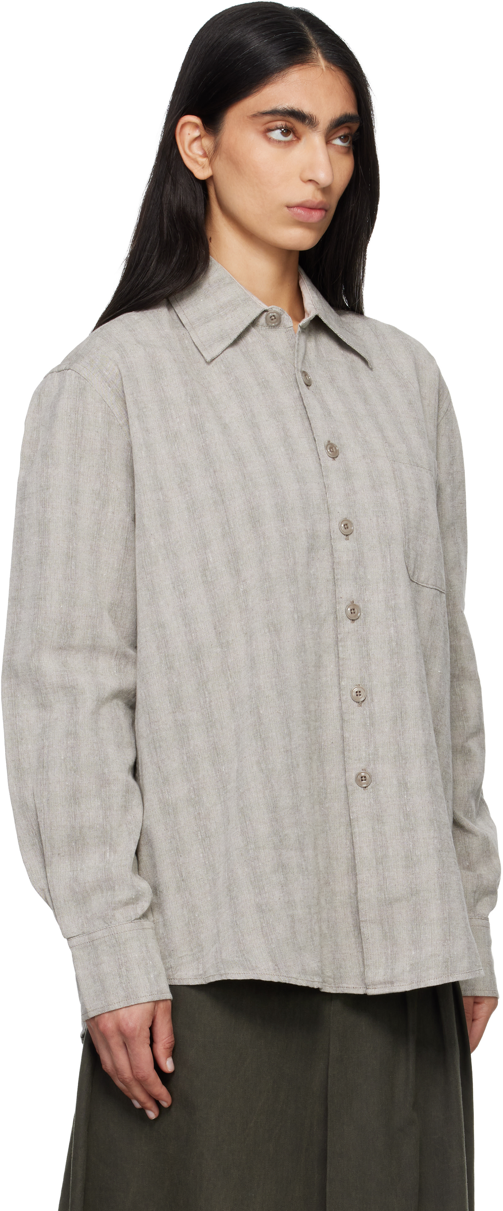 OUR LEGACY: Gray Above Shirt | SSENSE