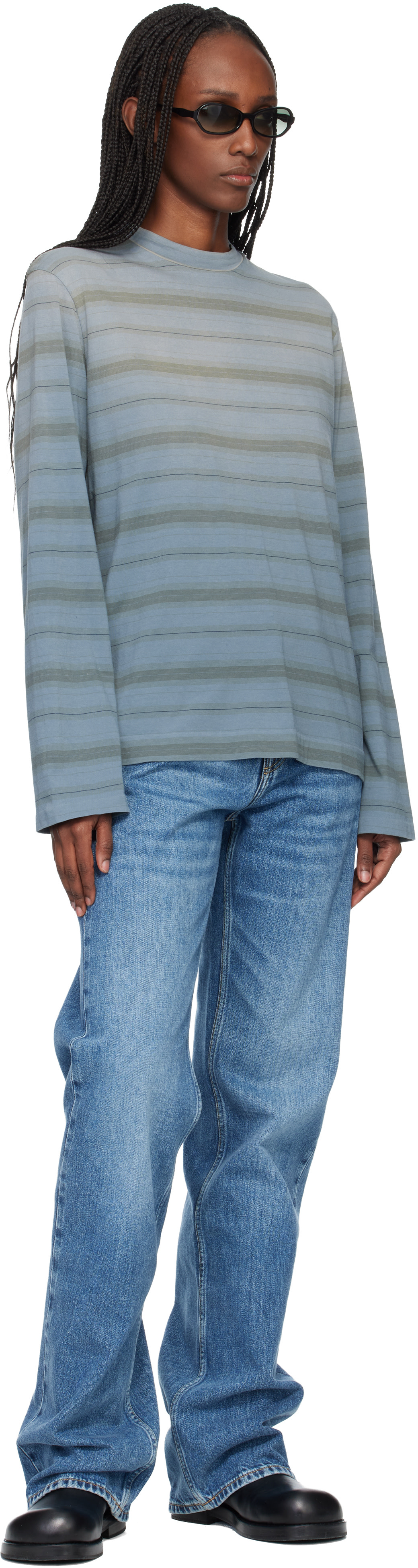 OUR LEGACY: Gray Box Longsleeve T-shirt | SSENSE Canada