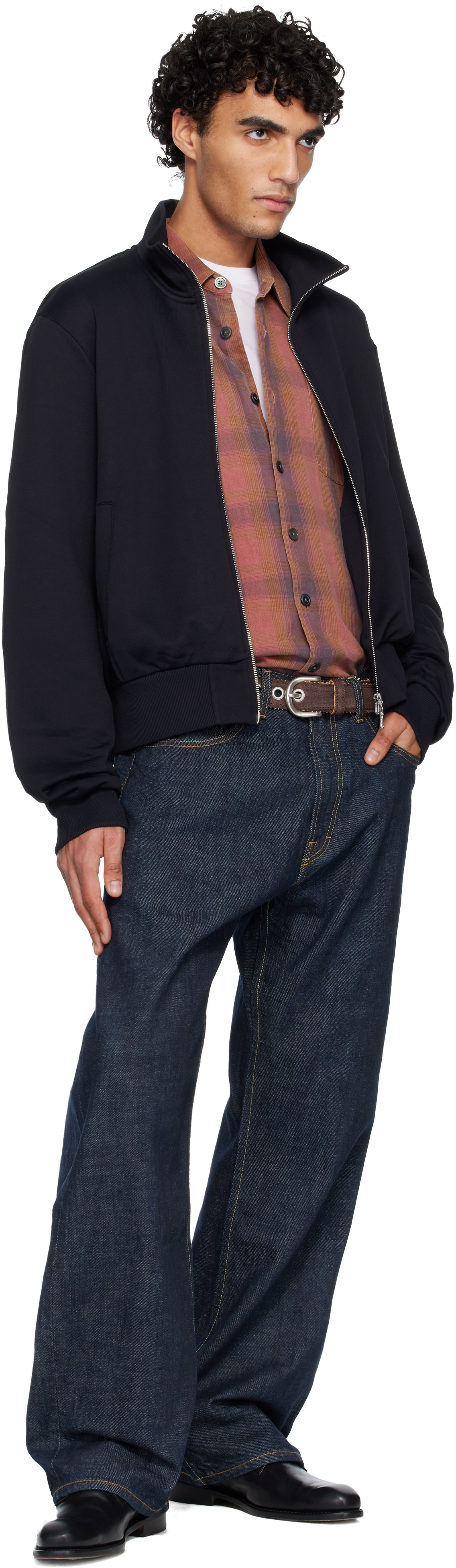 OUR LEGACY - Brown Fringed Denim Belt