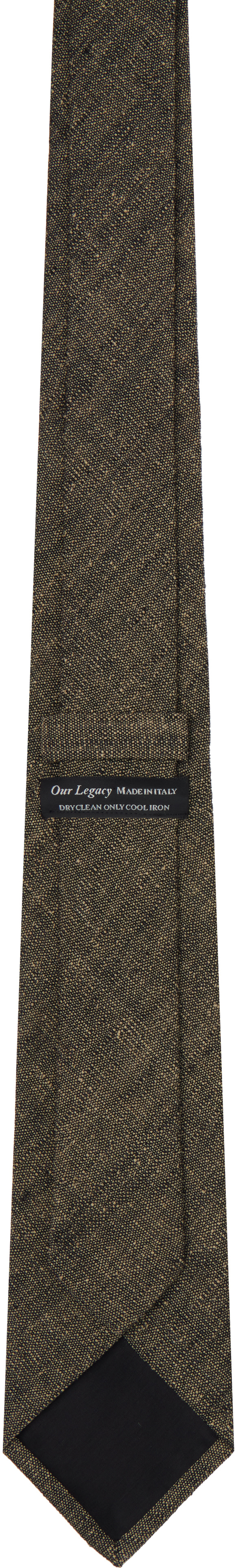 OUR LEGACY - ブラウン リネン ネクタイ