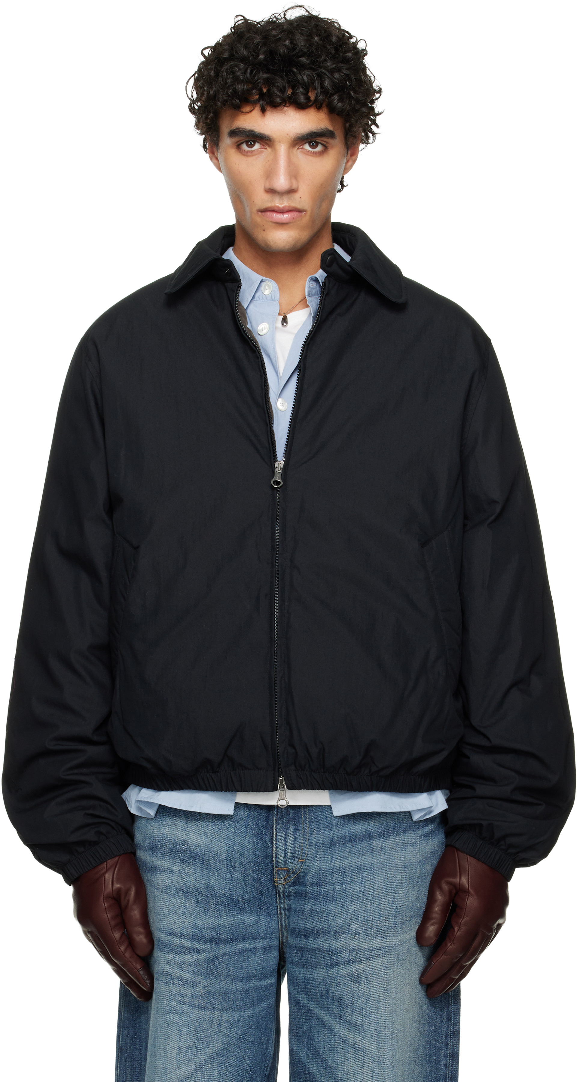 OUR LEGACY 25aw AVENUE PUFFA ダウンジャケット 44 OUR LEGACY: ブラック Avenue Puffa ダウンジャケット | SSENSE 日本
