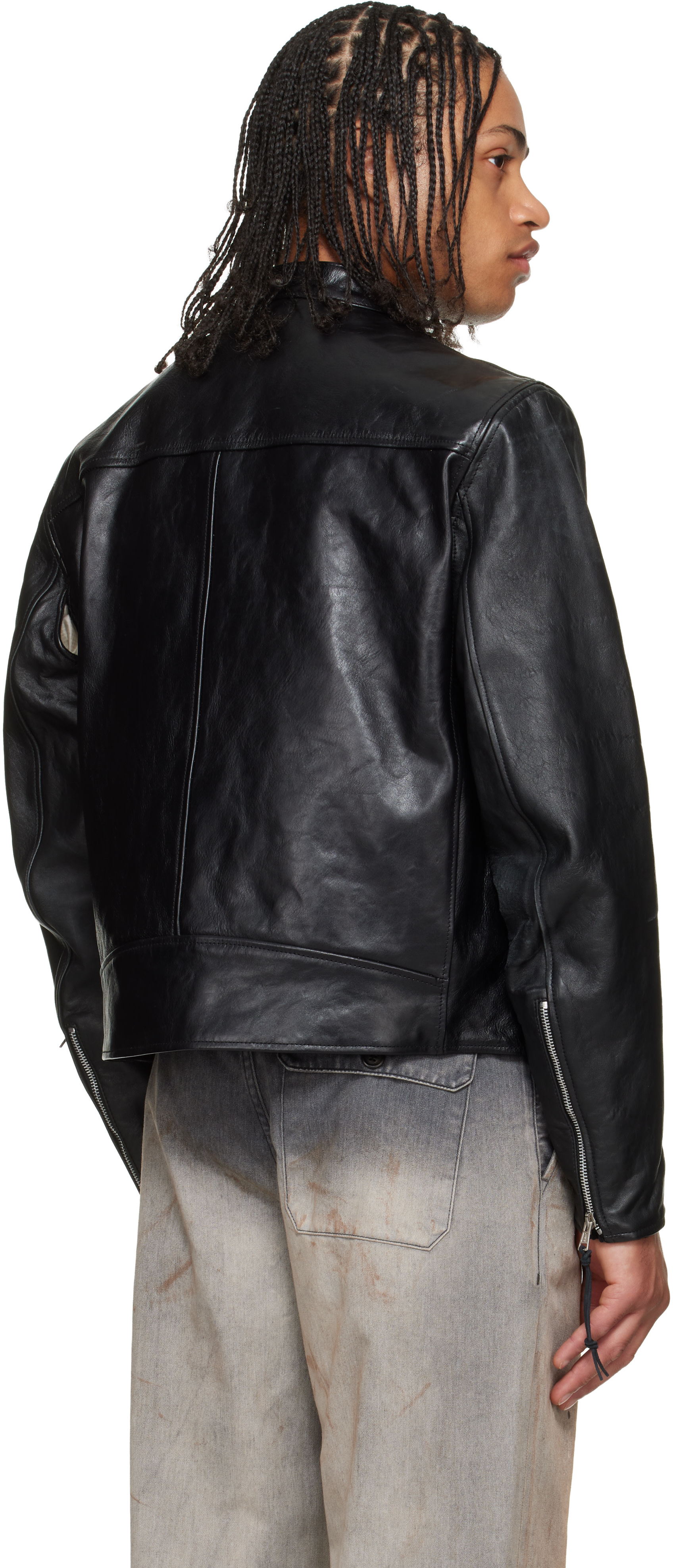 OUR LEGACY: Black Yurei Leather Jacket | SSENSE Canada