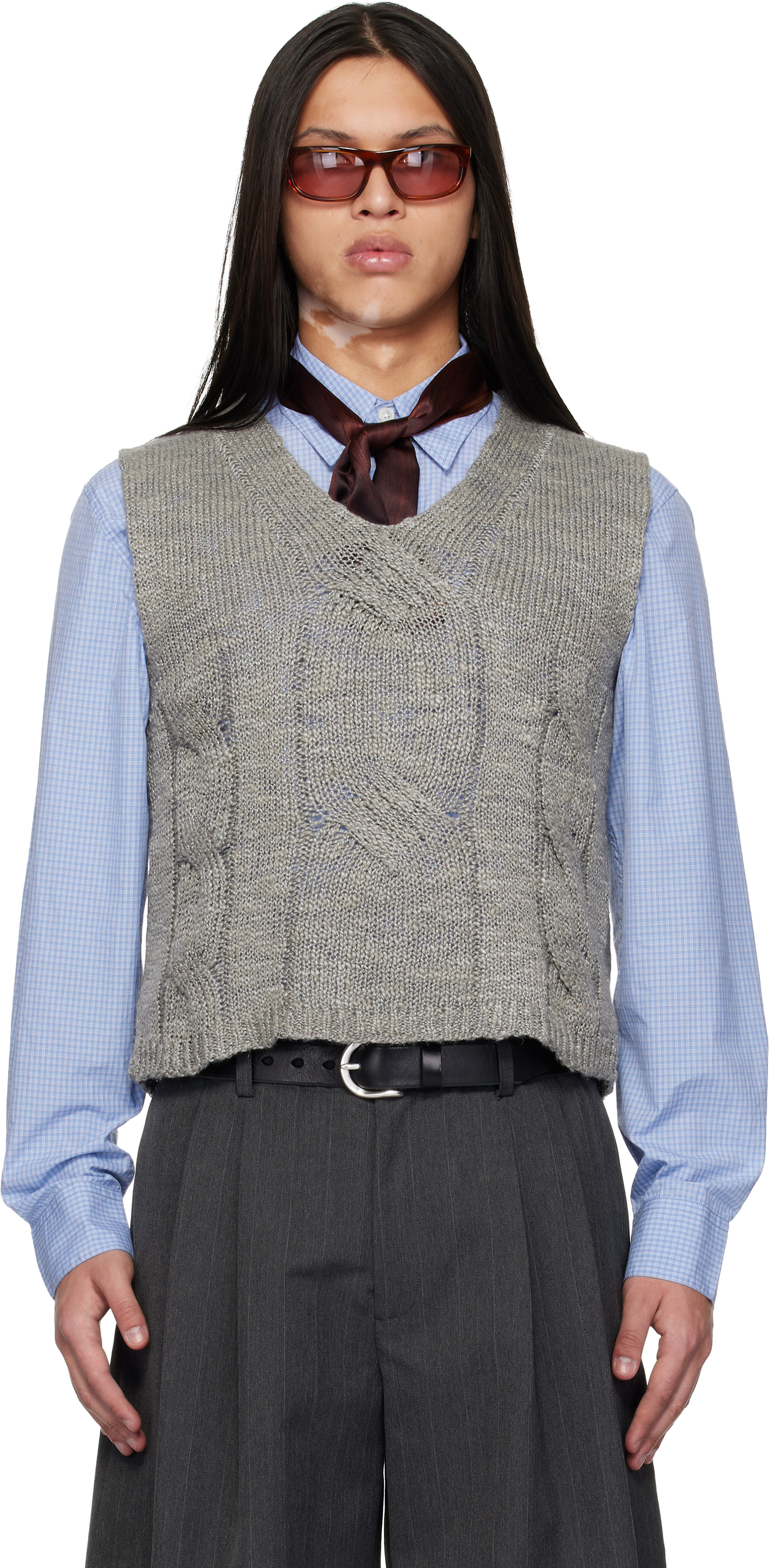 OUR LEGACY - Gilet Link gris