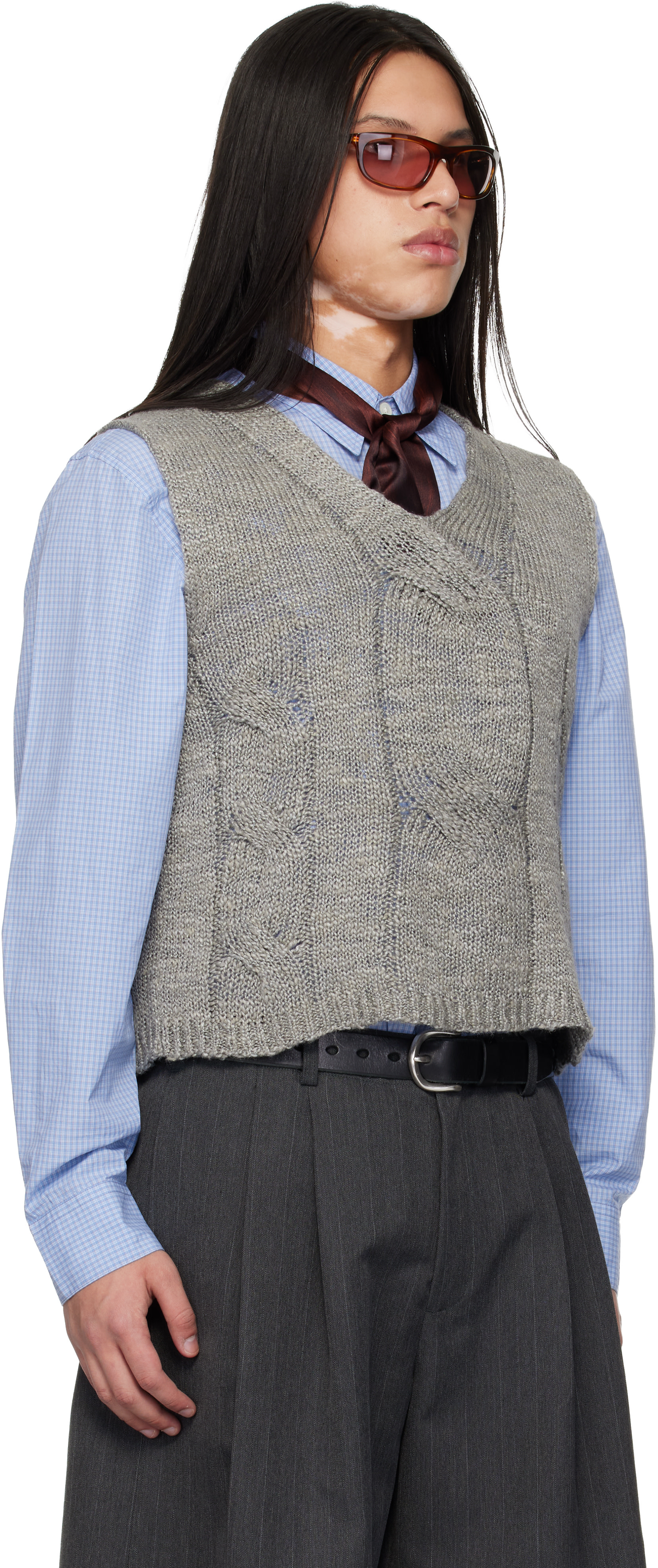 OUR LEGACY - Gilet Link gris