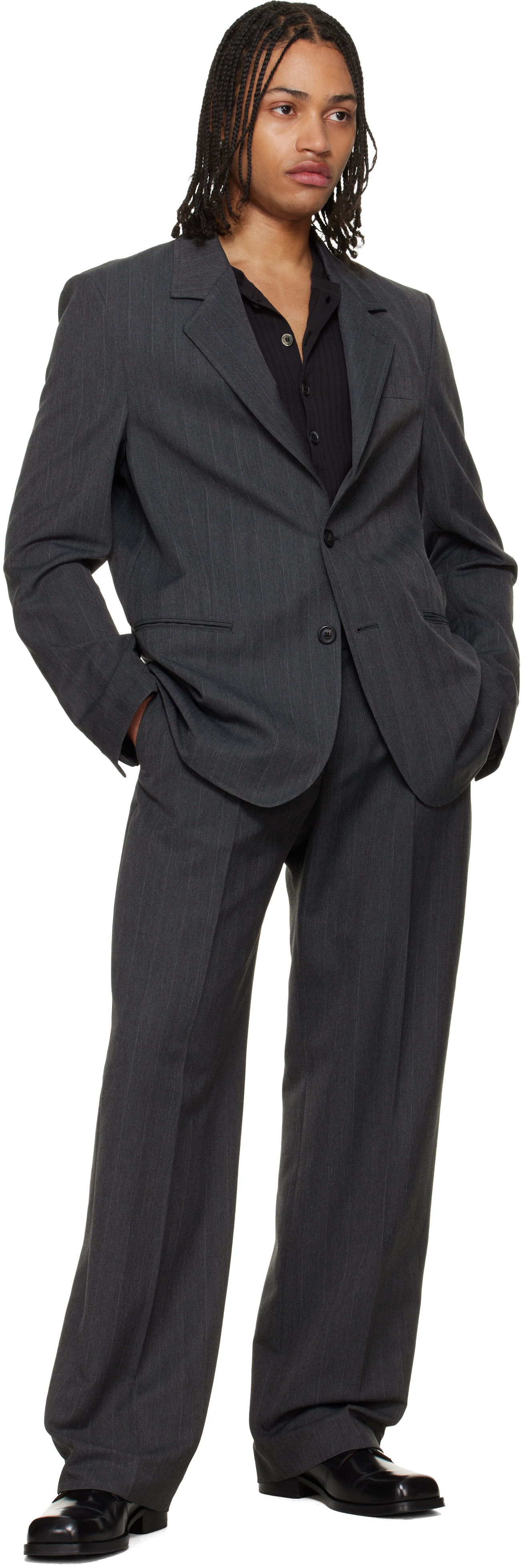 OUR LEGACY - Pantalon décontracté gris