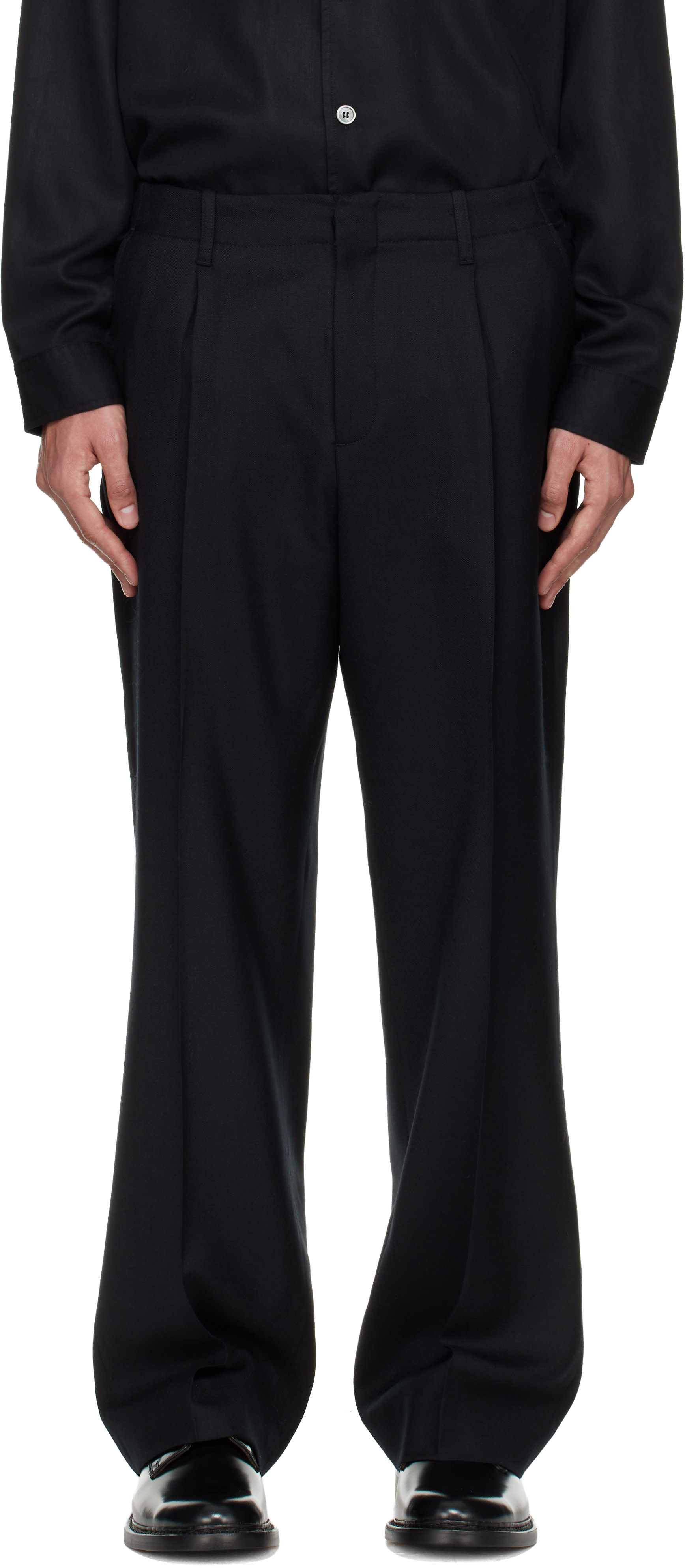 OUR LEGACY: Black Borrowed Chino Trousers | SSENSE Singapore