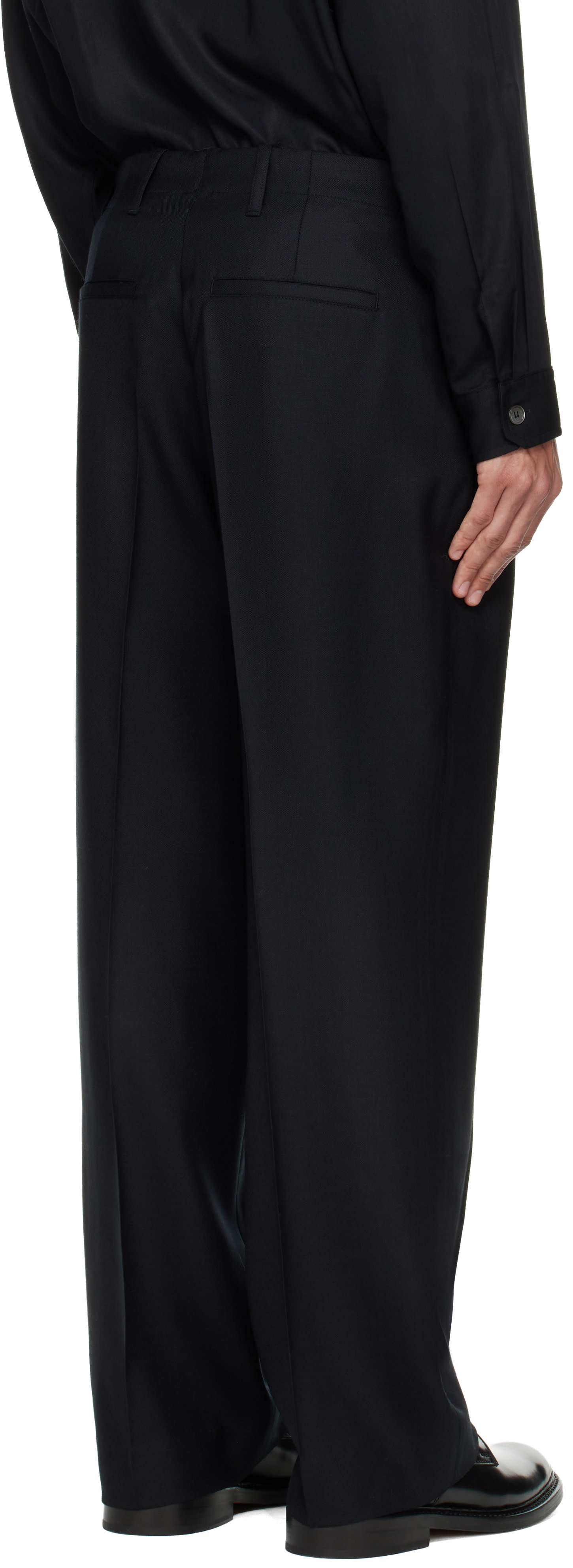 パンツ our legacy borrowed chino black OUR LEGACY: Black Borrowed Chino Trousers | SSENSE