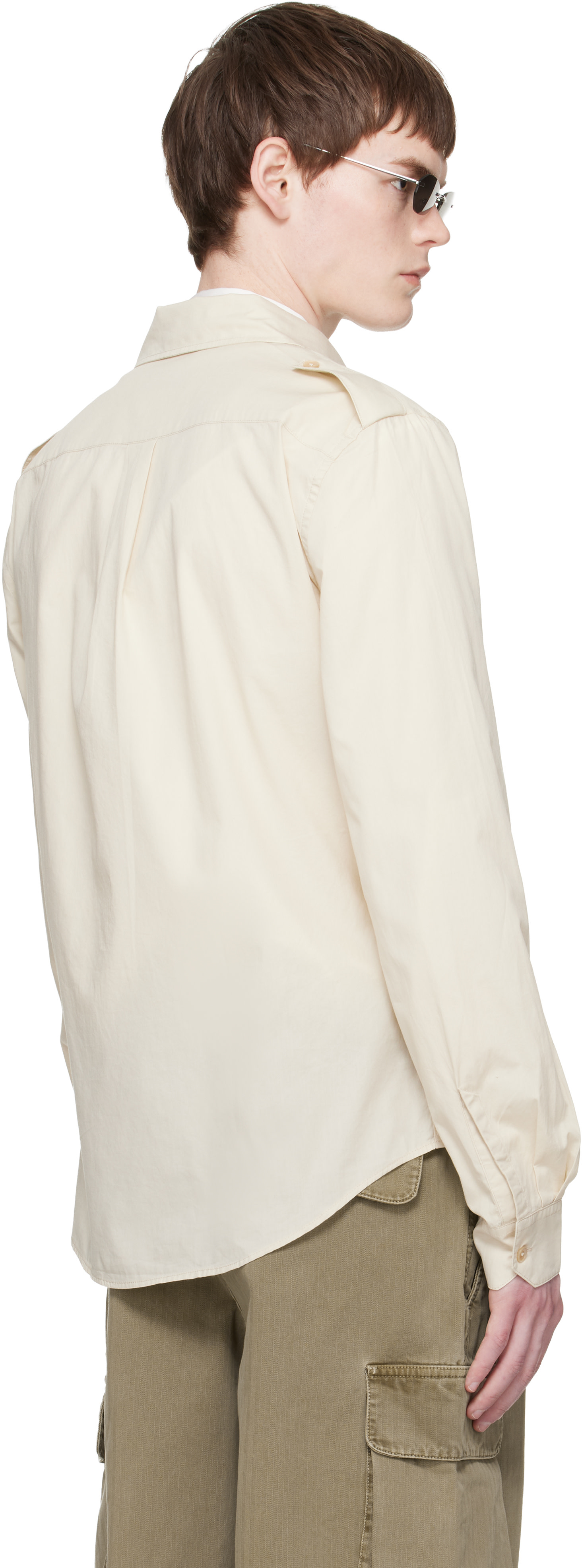 OUR LEGACY - Chemise Lean blanc cassé