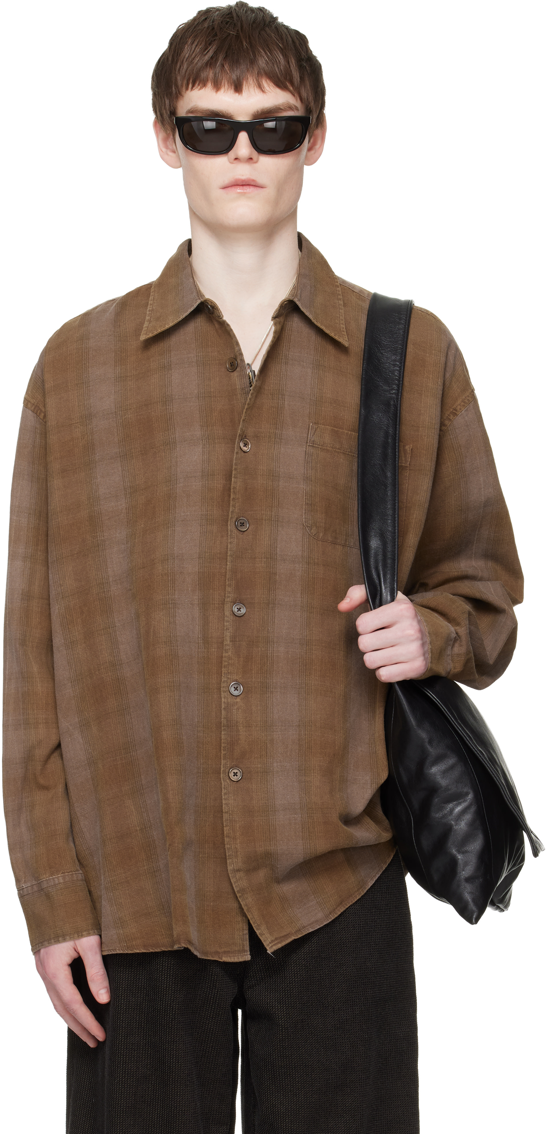 OUR LEGACY: Brown Borrowed Shirt | SSENSE