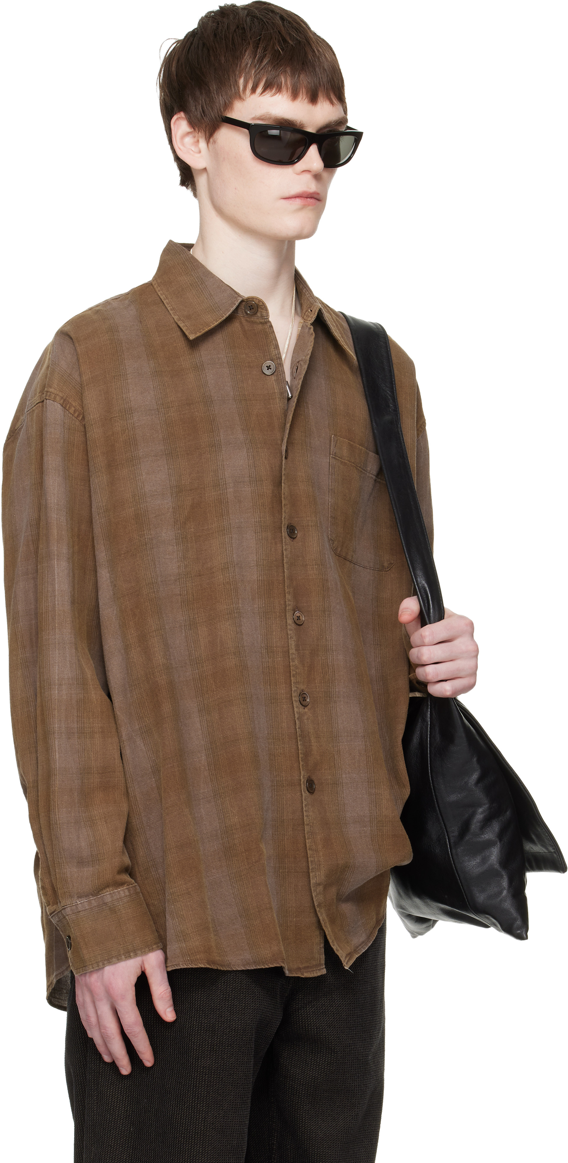 OUR LEGACY: Brown Borrowed Shirt | SSENSE