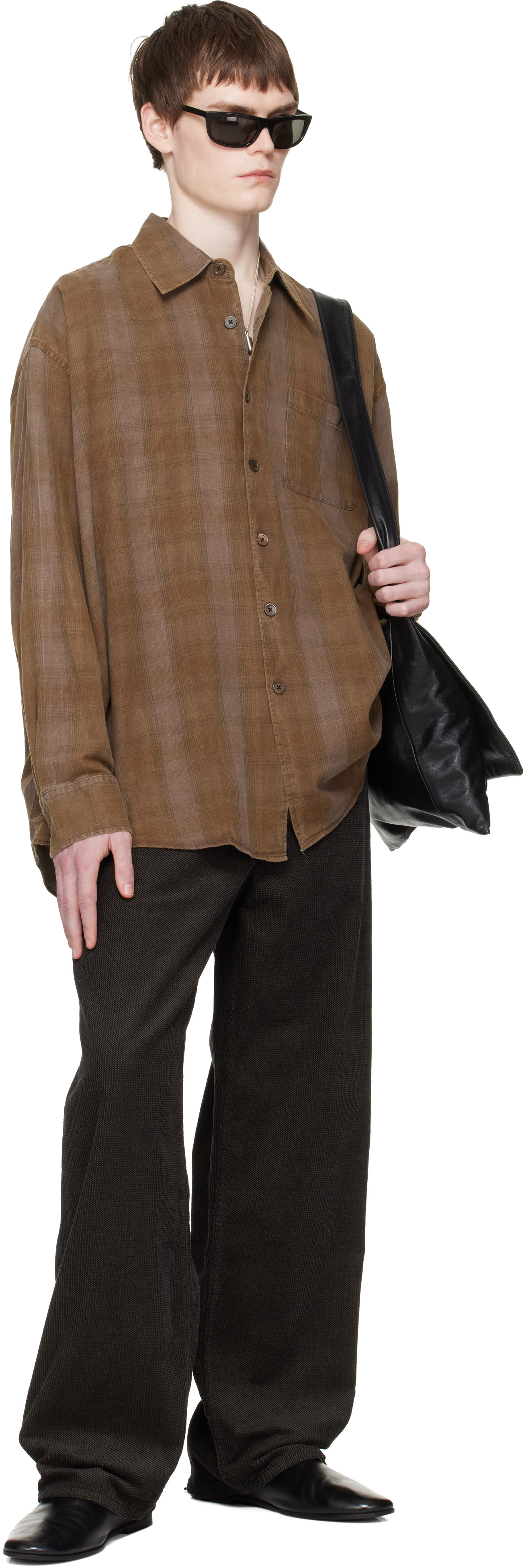 OUR LEGACY: Brown Borrowed Shirt | SSENSE