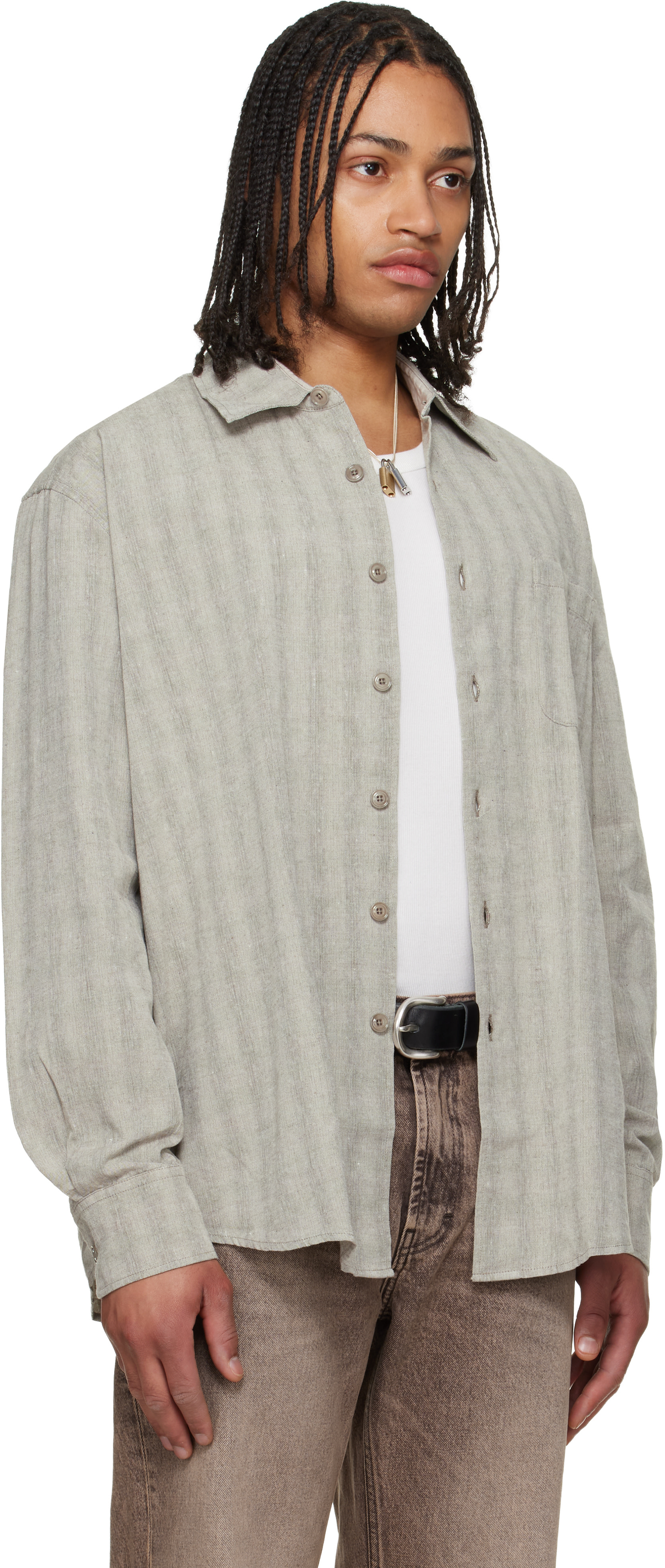 OUR LEGACY: Gray Above Shirt | SSENSE