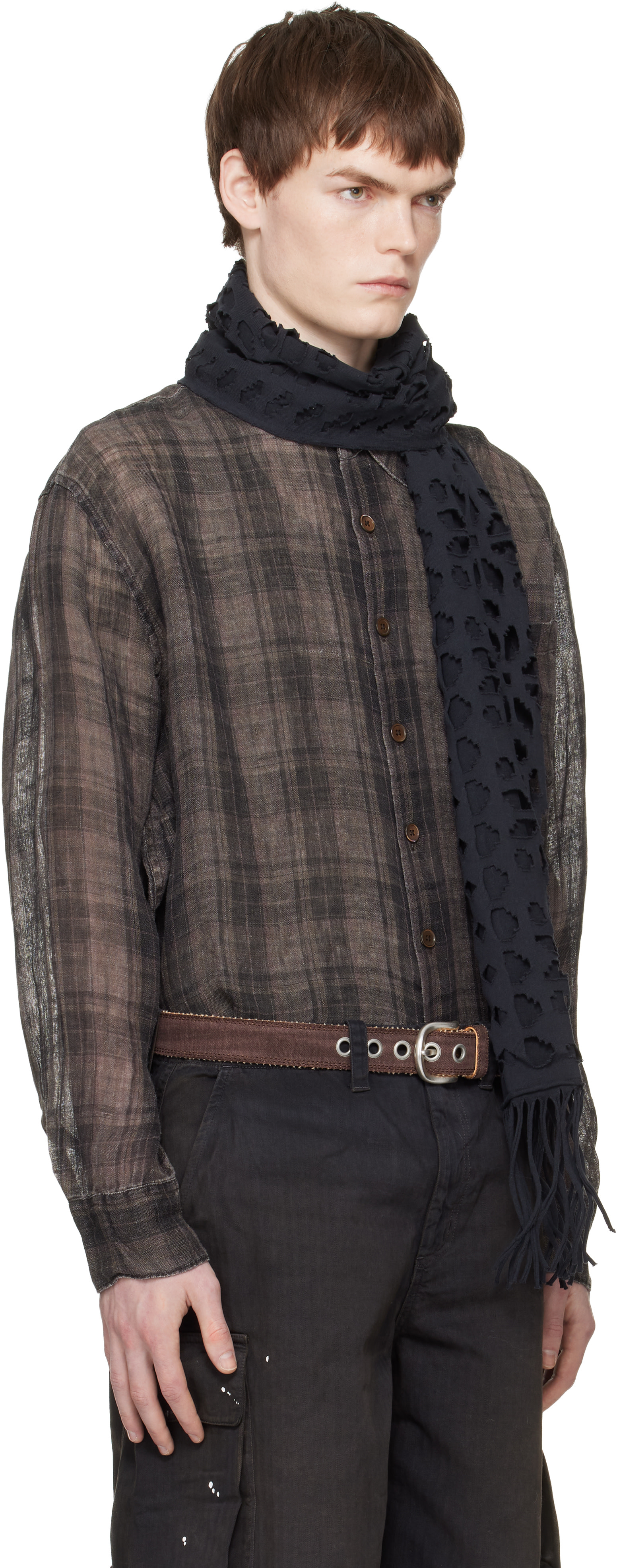 トップス our legacy 25aw above shirt 46 OUR LEGACY: Brown Above Shirt | SSENSE Canada