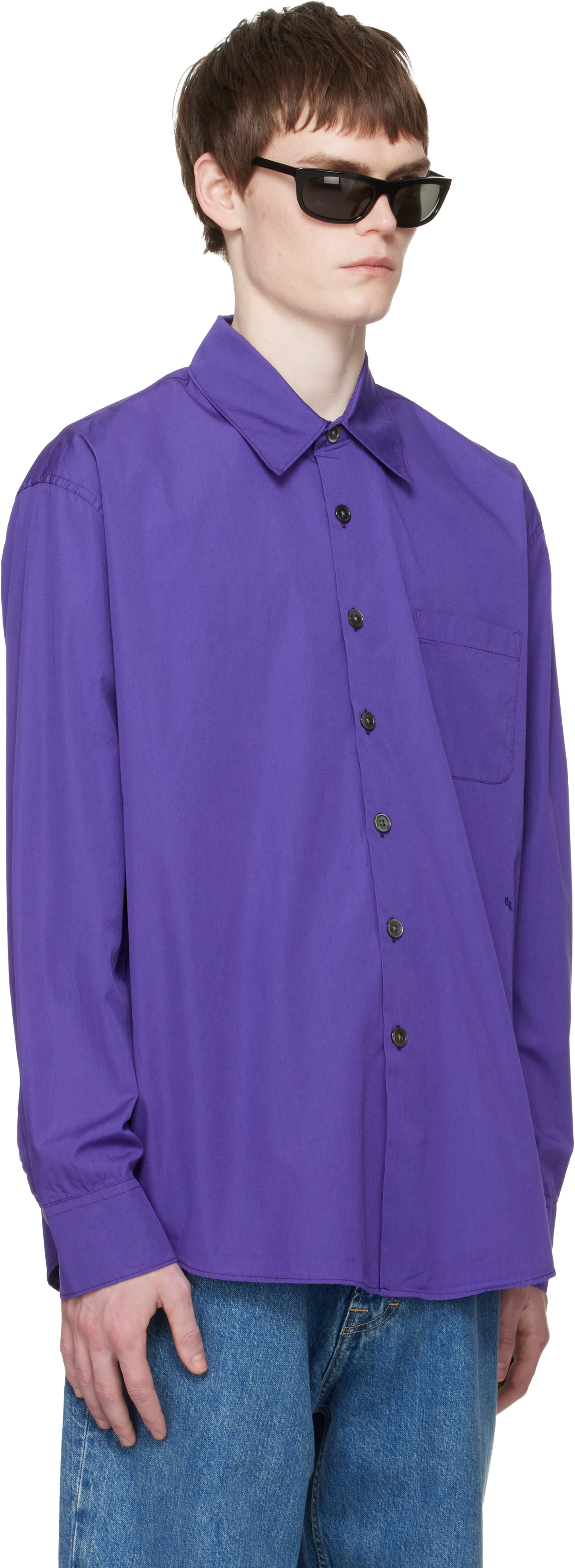 OUR LEGACY: Purple Above Shirt | SSENSE