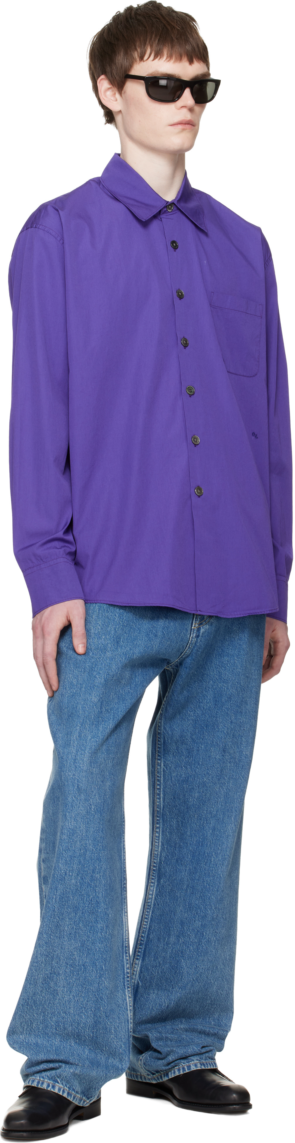 OUR LEGACY: Purple Above Shirt | SSENSE