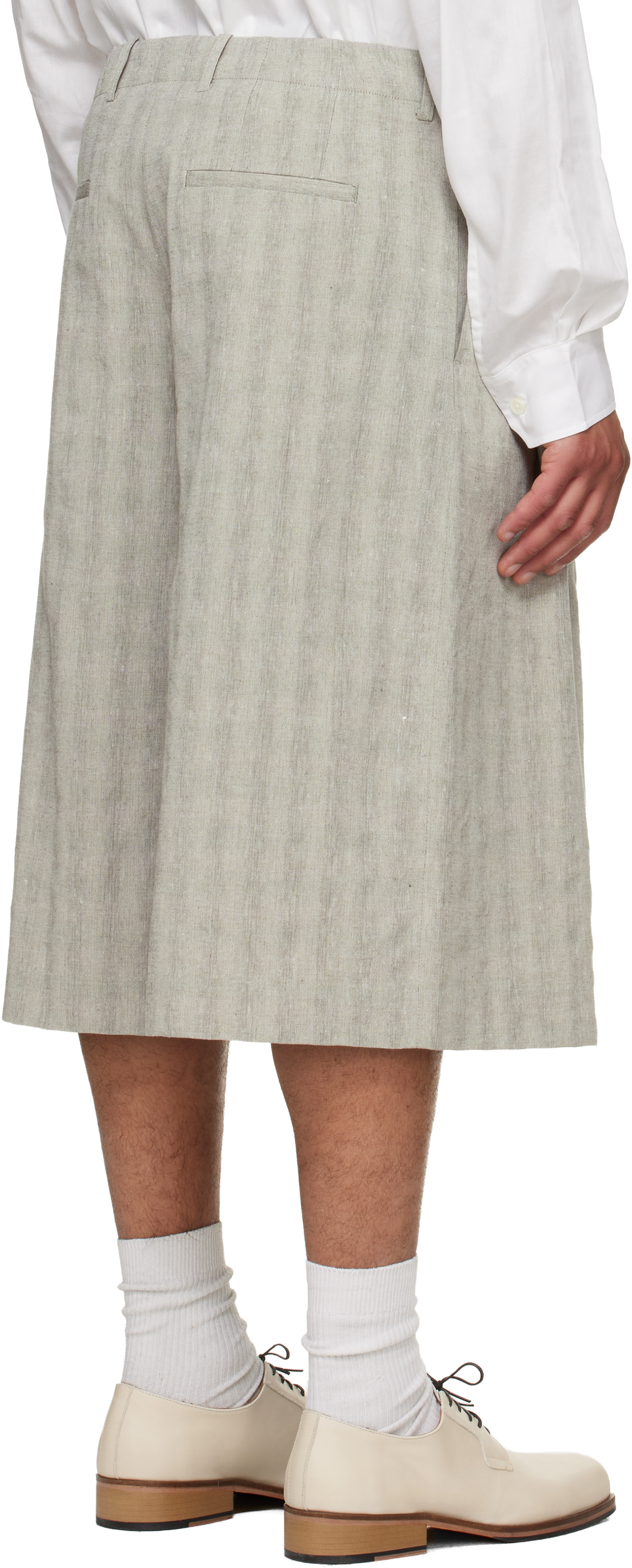 OUR LEGACY - Gray Split Shorts