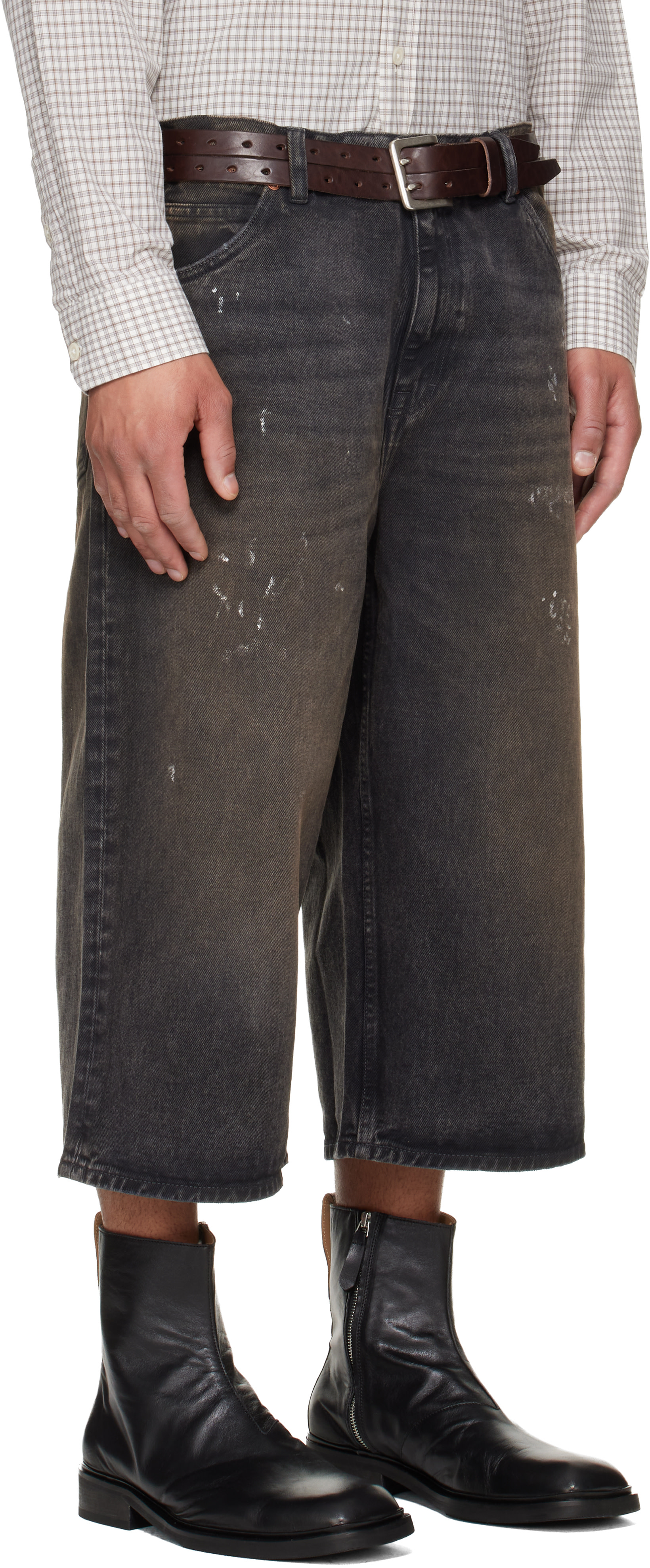 OUR LEGACY: Black Capri Cut Denim Shorts | SSENSE