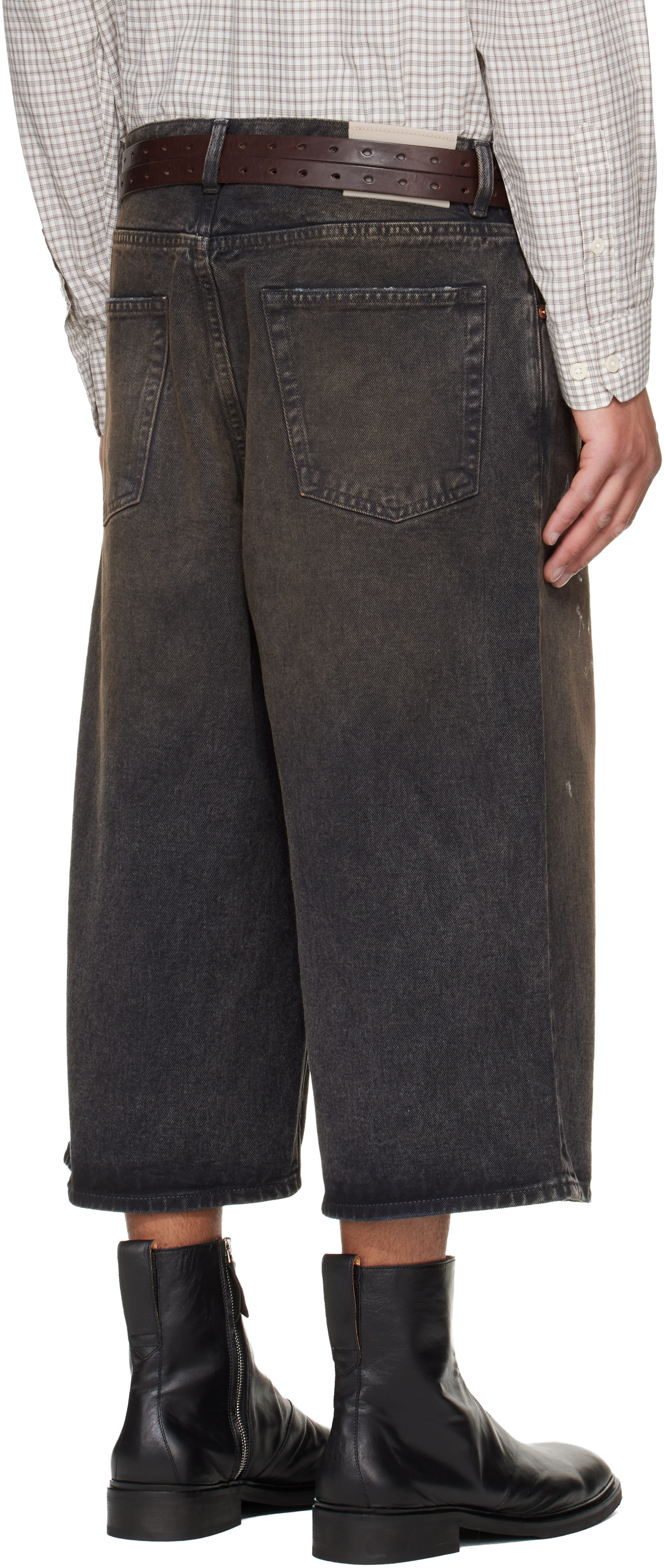 OUR LEGACY: Black Capri Cut Denim Shorts | SSENSE
