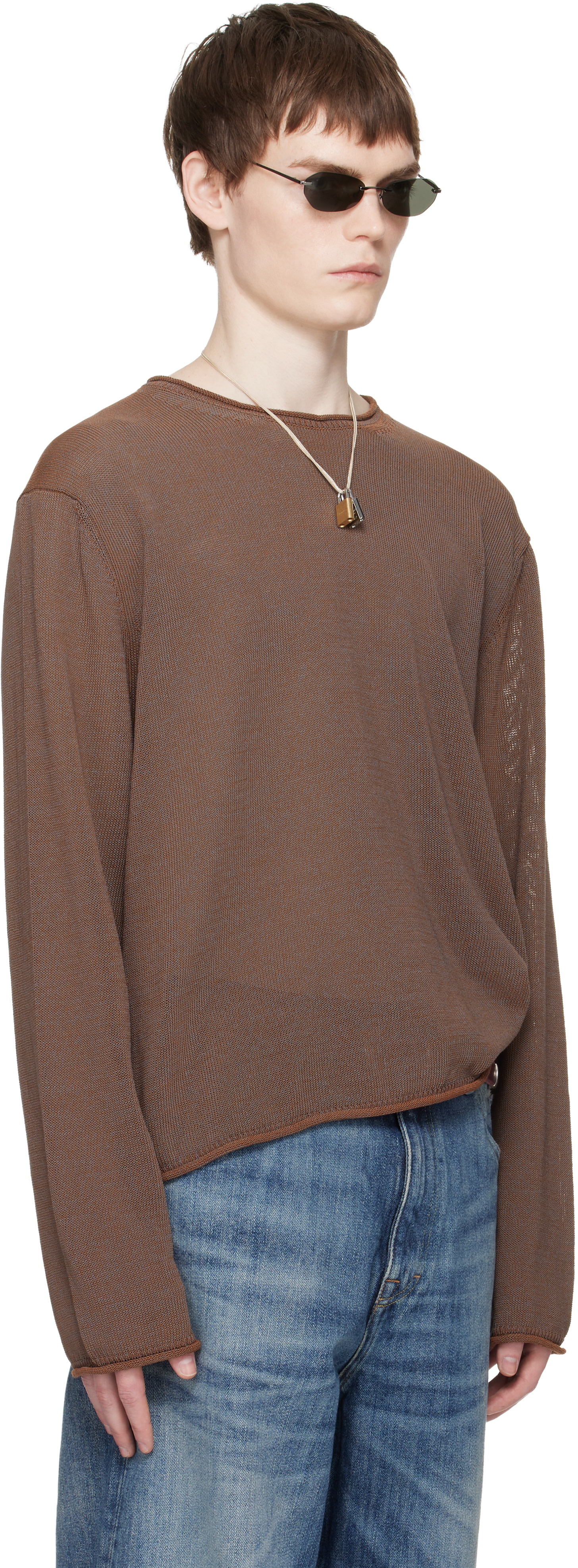 OUR LEGACY - Pull Popover brun