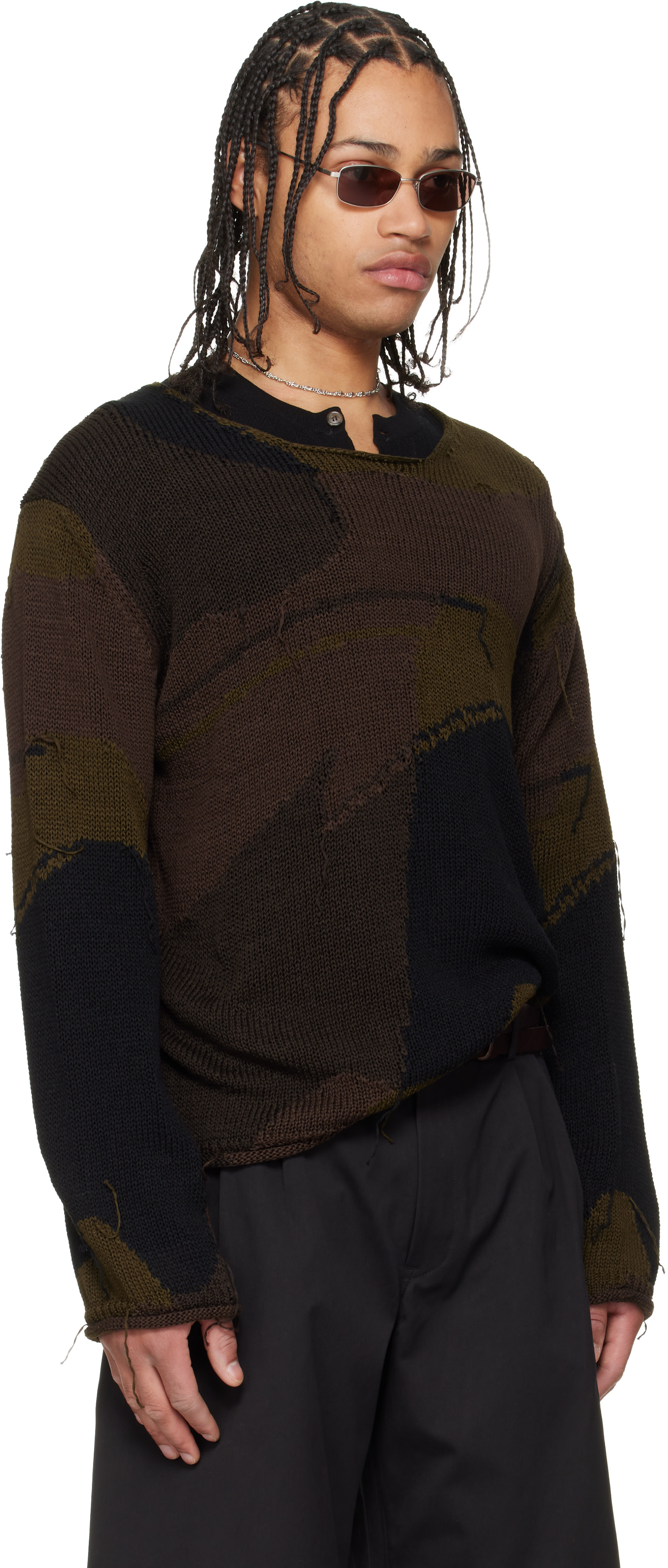 OUR LEGACY - Pull Popover brun