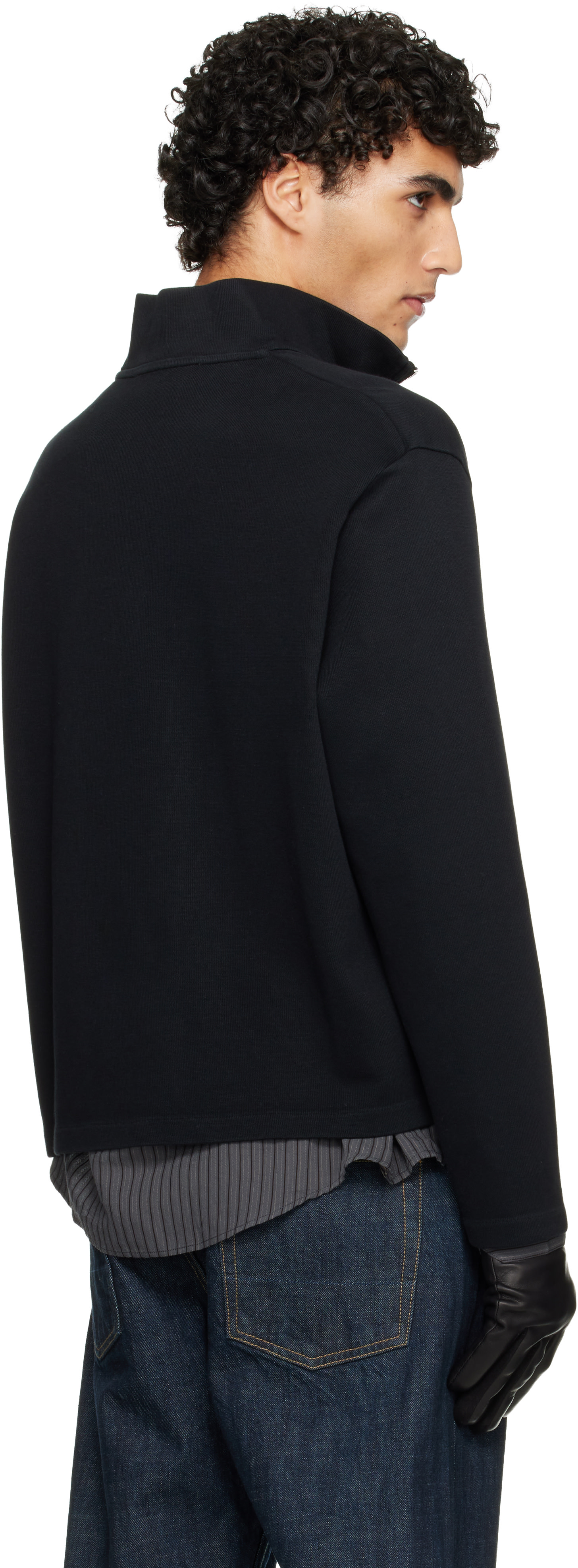 OUR LEGACY: Black Shrunken Fullzip Track Jacket | SSENSE