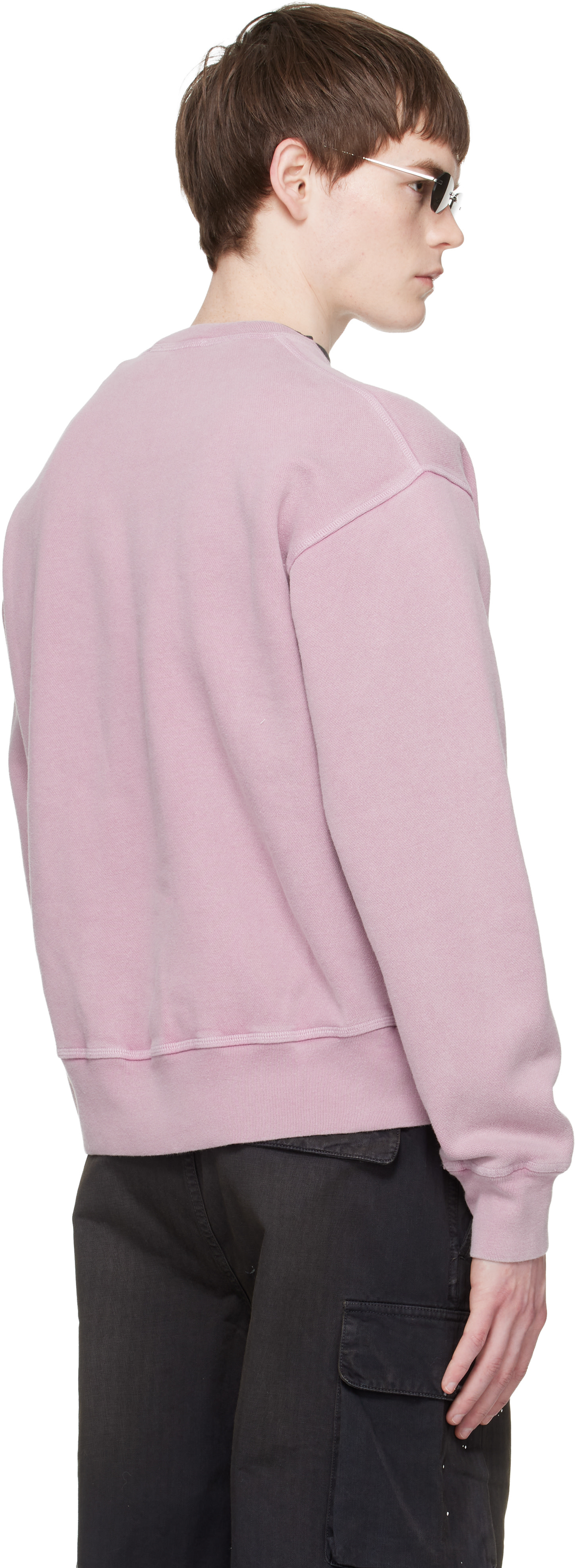 OUR LEGACY - Pull molletonné Base rose